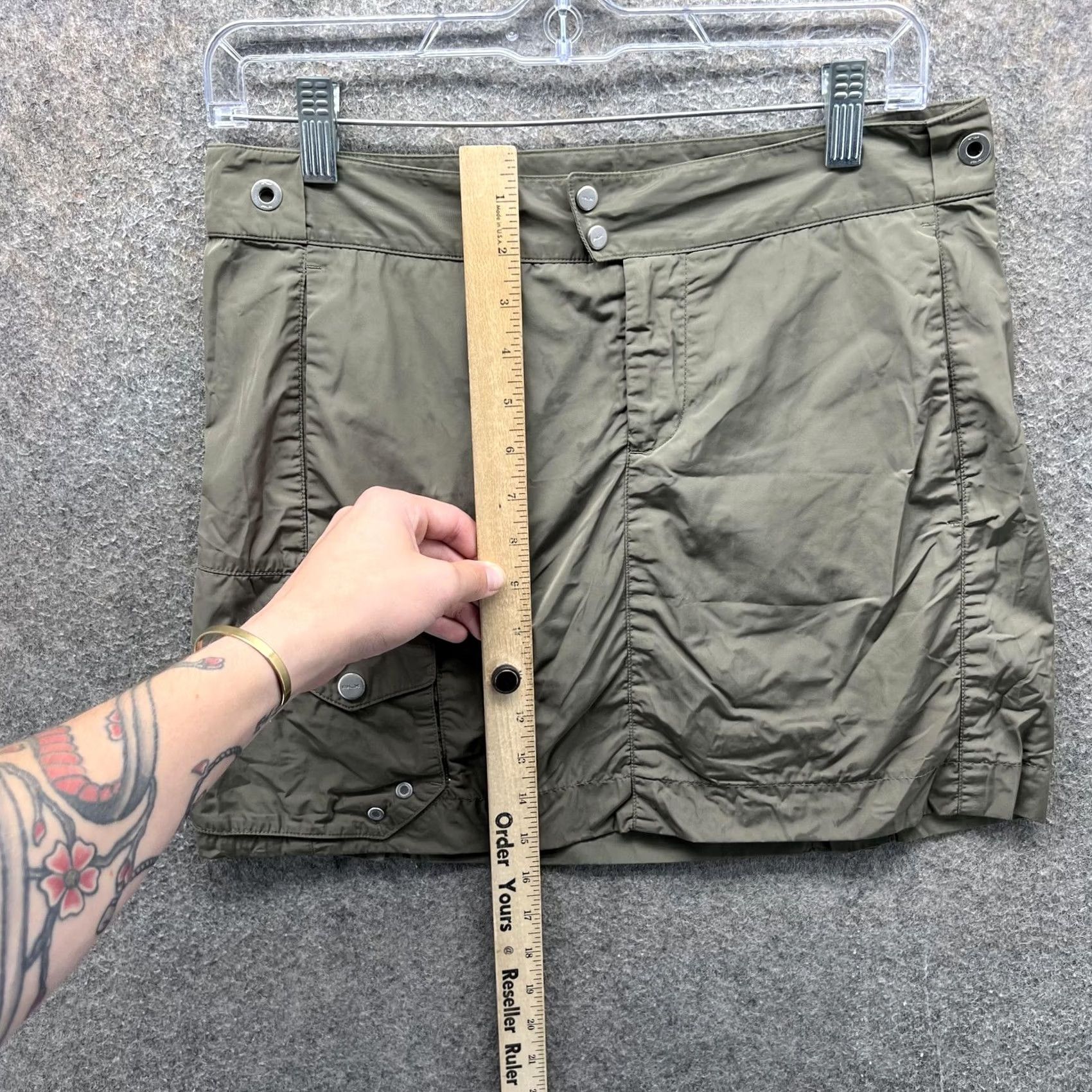 RLX Ralph Lauren RLX Ralph Lauren Skort Womens 10 Green Cargo Pocket Golf Performance Stretch Skort Size ONE SIZE - 6 Thumbnail