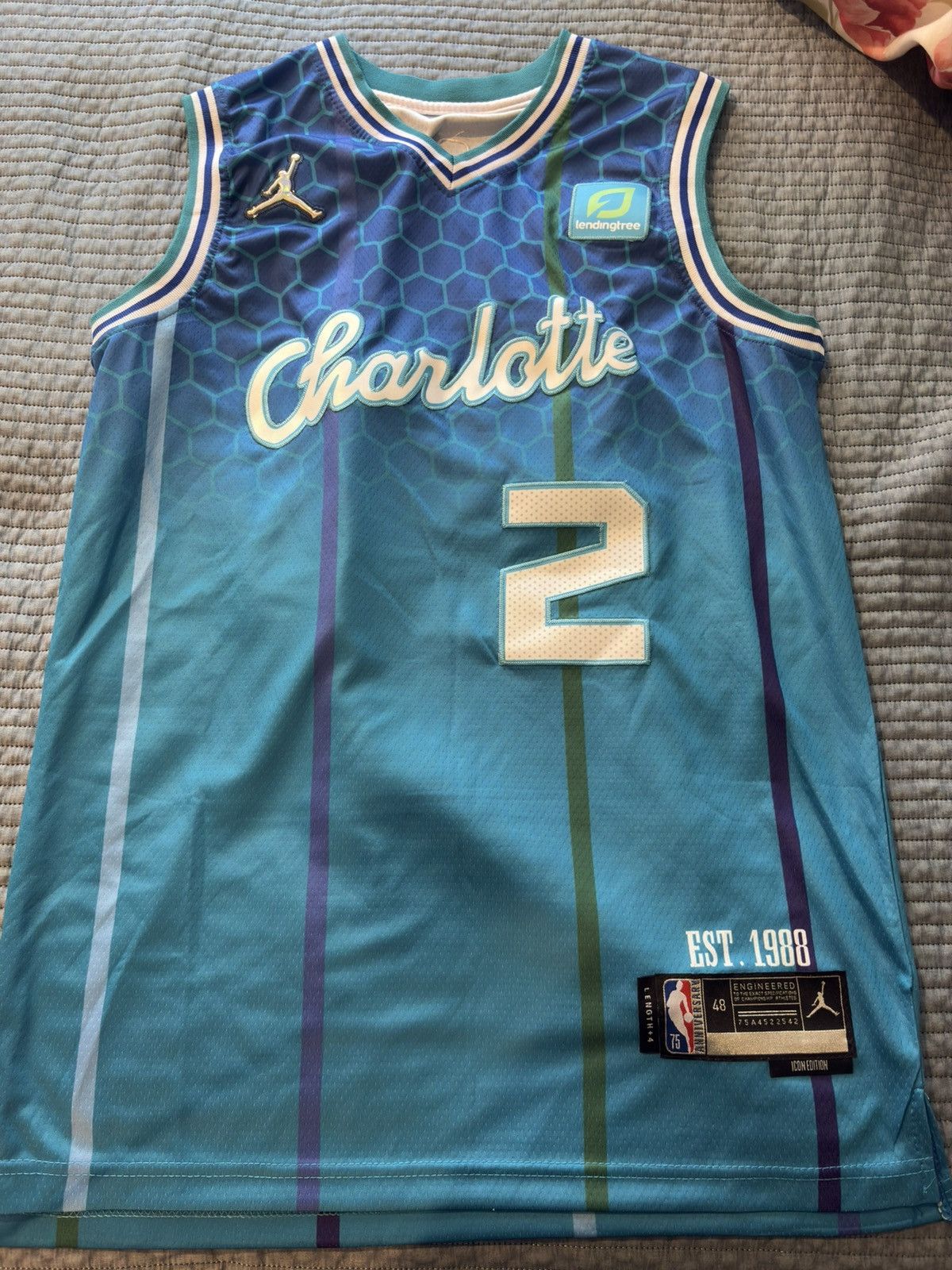 Nike Lamelo Ball Hornets Jersey Size US M / EU 48-50 / 2 - 1 Thumbnail