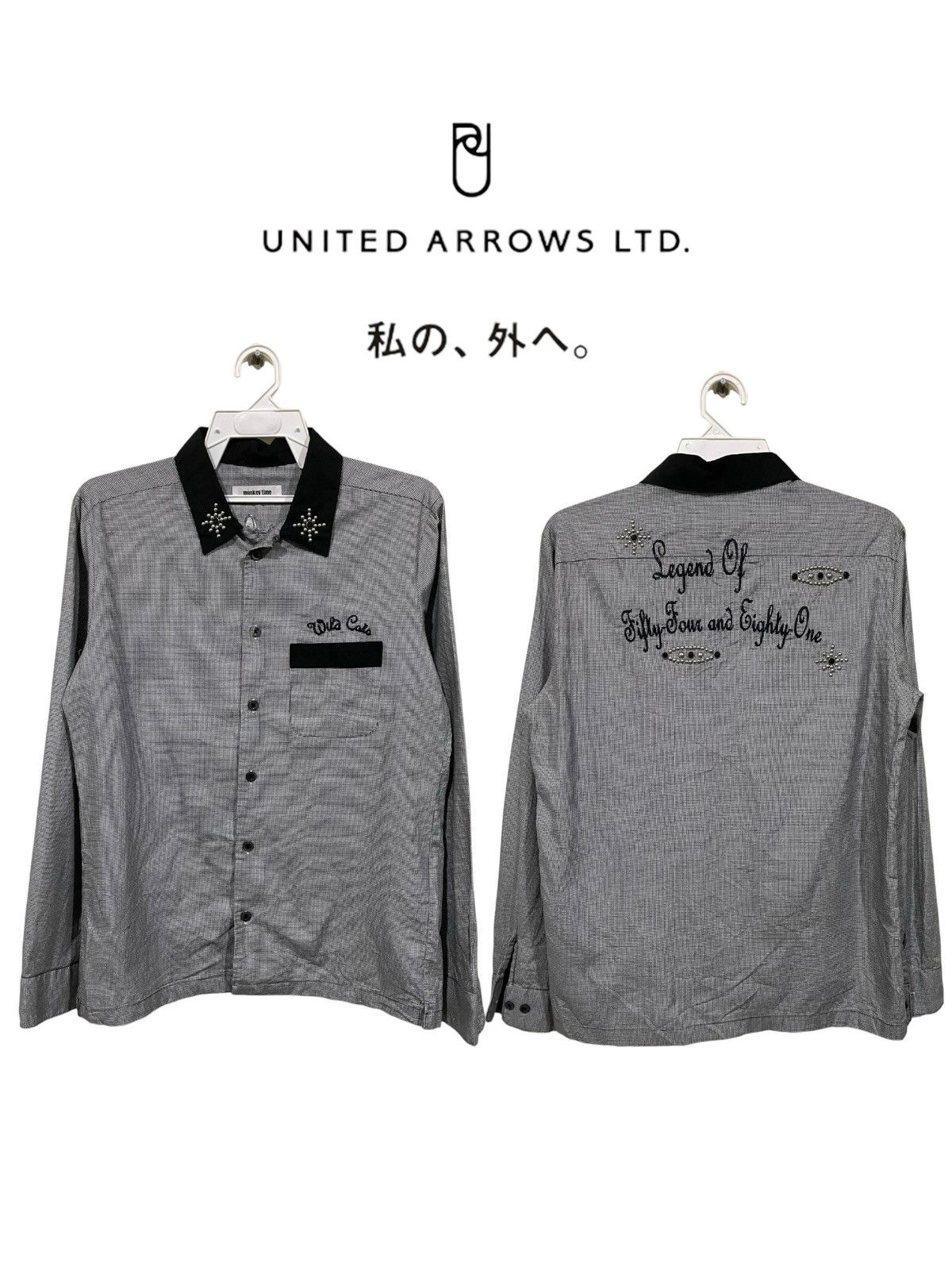 Japanese Brand × United Arrows × monkey time Monkey Time United Arrows Japan Studded Rockabilly Shirts Size US M / EU 48-50 / 2 - 1 Thumbnail