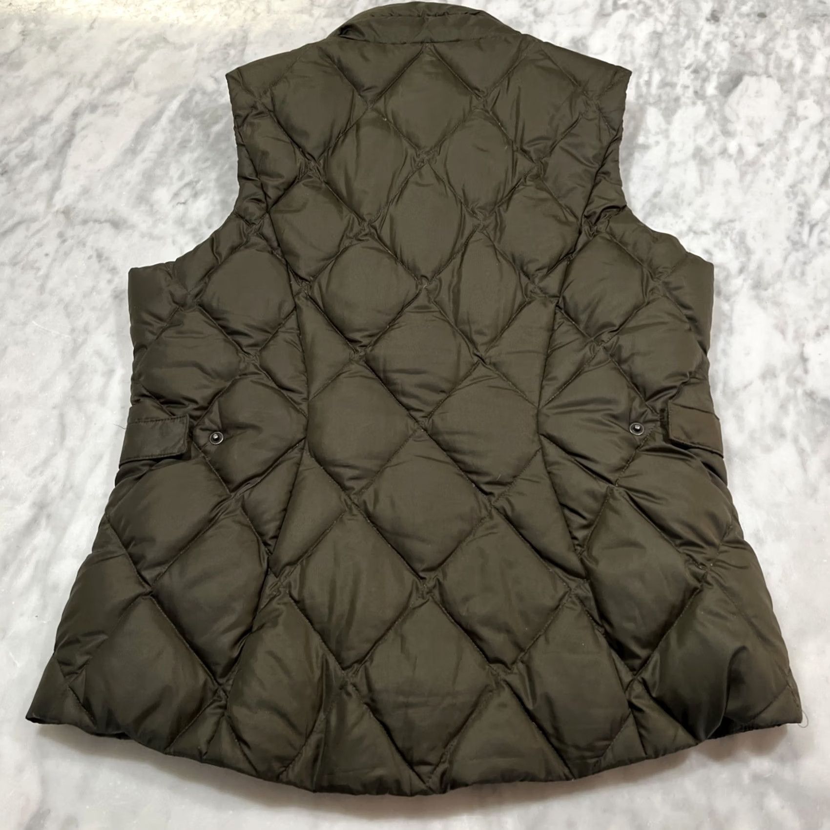 Eddie Bauer Eddie Bauer Vest Womens M Brown Quilted Puffy Goose Down Zipper Snaps Pockets Size M / US 6-8 / IT 42-44 - 4 Thumbnail