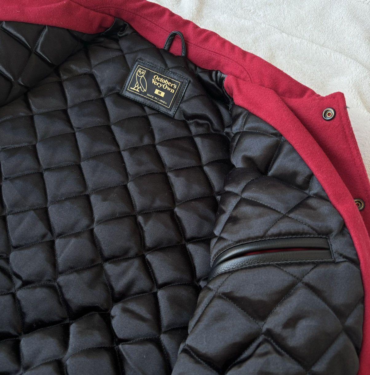 October's Very Own OVO x Stanford University Red Varsity Jacket Size US L / EU 52-54 / 3 - 7 Thumbnail