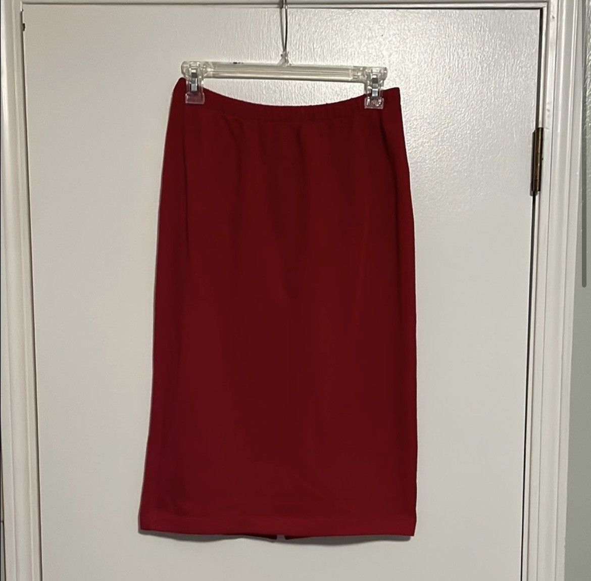 Other Red Midi Pencil Skirt Size 28" / US 6 / IT 42 - 1 Thumbnail