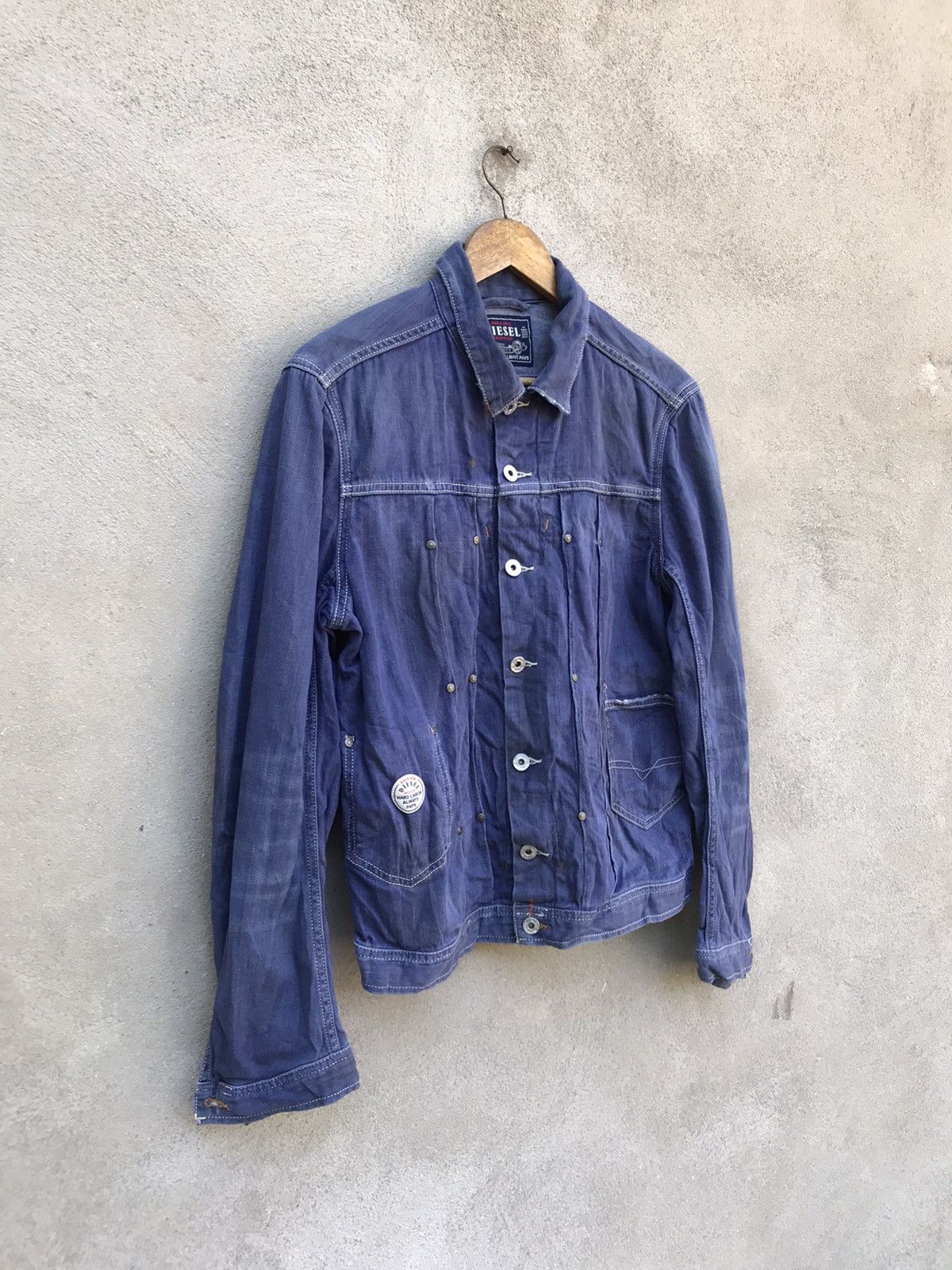 Diesel VINTAGE DIESEL DISTRESSED DENIM JACKET MADPUNK SEDITIONARIES Size US M / EU 48-50 / 2 - 2 Thumbnail