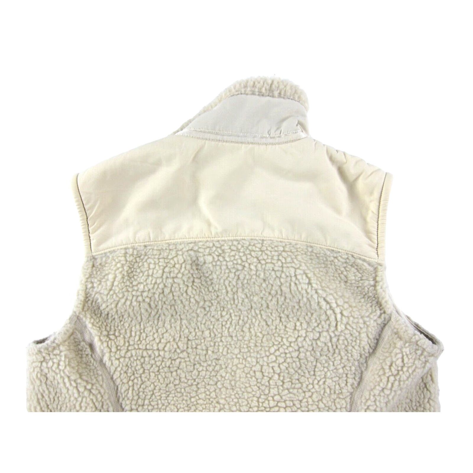 Patagonia VINTAGE Patagonia Vest Women Medium Ivory Fleece Zip Sherpa Warm Cozy 80s 90s Bohemian Hippie Retro Pockets All Seasons Zip Mens Womens Girls Size M / US 6-8 / IT 42-44 - 6 Thumbnail