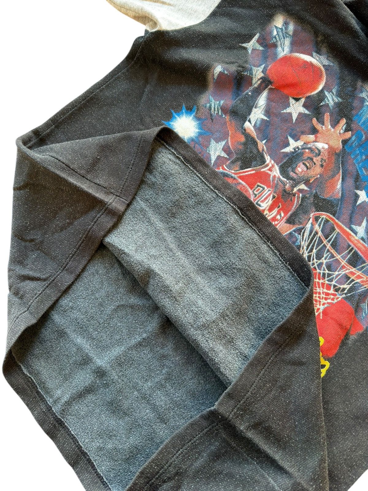 Vintage *RARE* VINTAGE 90s MICHAEL JORDAN NBA BASKETBALL HOODIE Size US XL / EU 56 / 4 - 5 Thumbnail