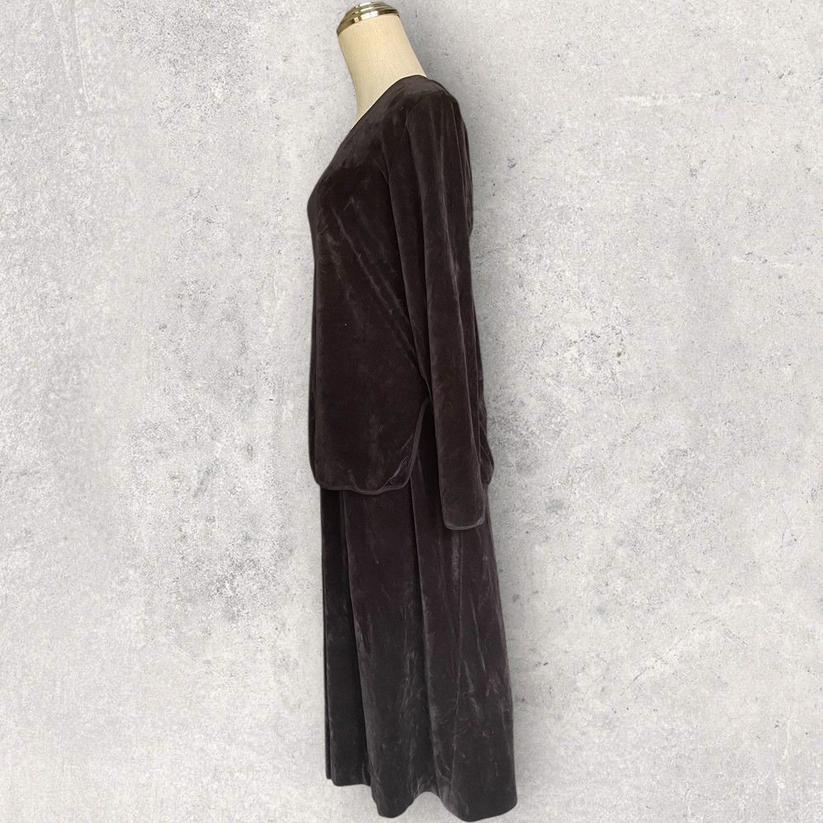 Comme des Garcons Vintage 80’s Velour Layer Dress Size M / US 6-8 / IT 42-44 - 4 Thumbnail