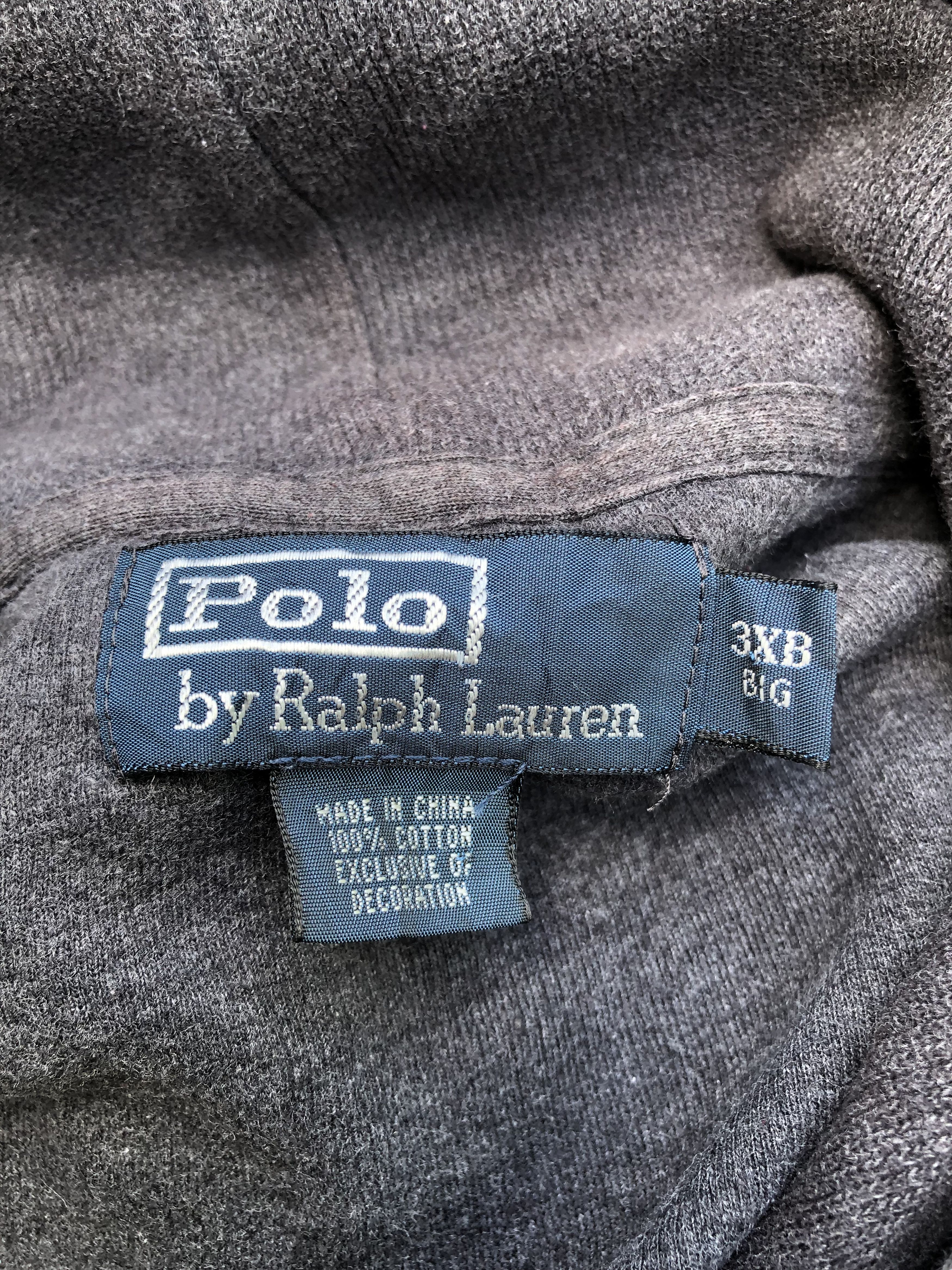 Polo Ralph Lauren Vintage Baggy Polo Ralph Lauren Elbow Patch Pullover Hoodie Size US XXL / EU 58 / 5 - 8 Thumbnail