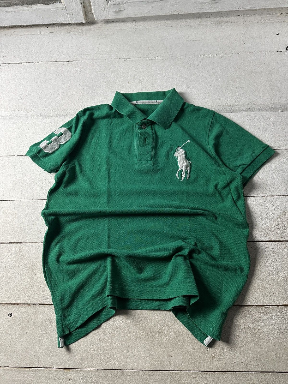 🚨Polo Ralph Lauren #3 Striped Polo T-shirt big logo pony