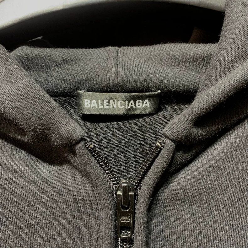 Balenciaga Balenciaga Crew Zip Hoodie 2502-Nextarrow Size US XS / EU 42 / 0 - 4 Thumbnail
