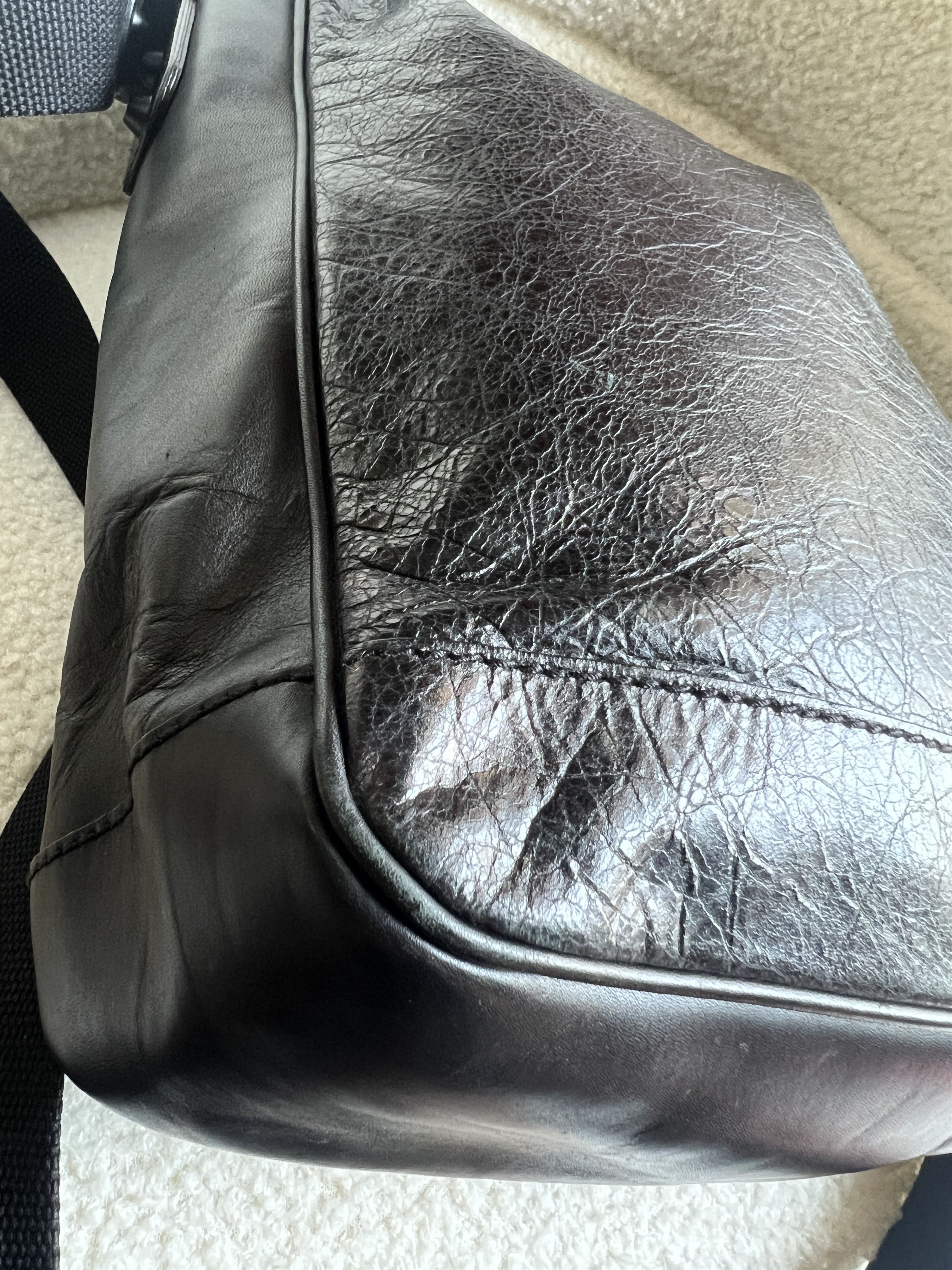 Balenciaga Balenciaga Lambskin Motocross Classic Reporter Crossbody Size ONE SIZE - 20 Thumbnail