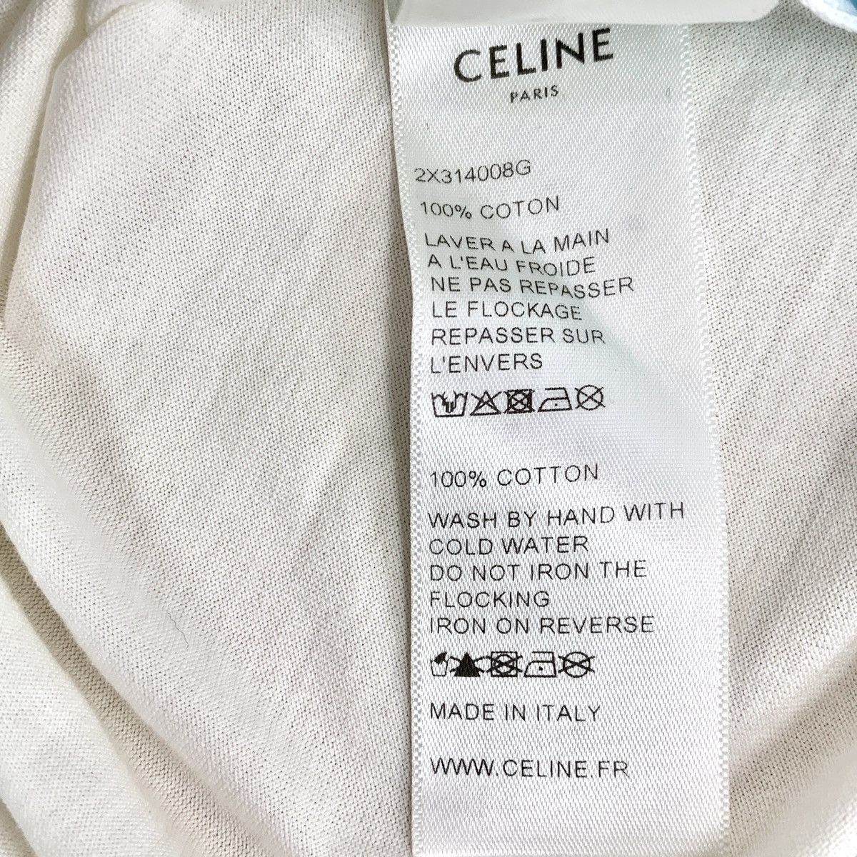 Celine Celine White Portrait Printed Short Sleeve T-shirt K26WX Size M / US 6-8 / IT 42-44 - 8 Thumbnail