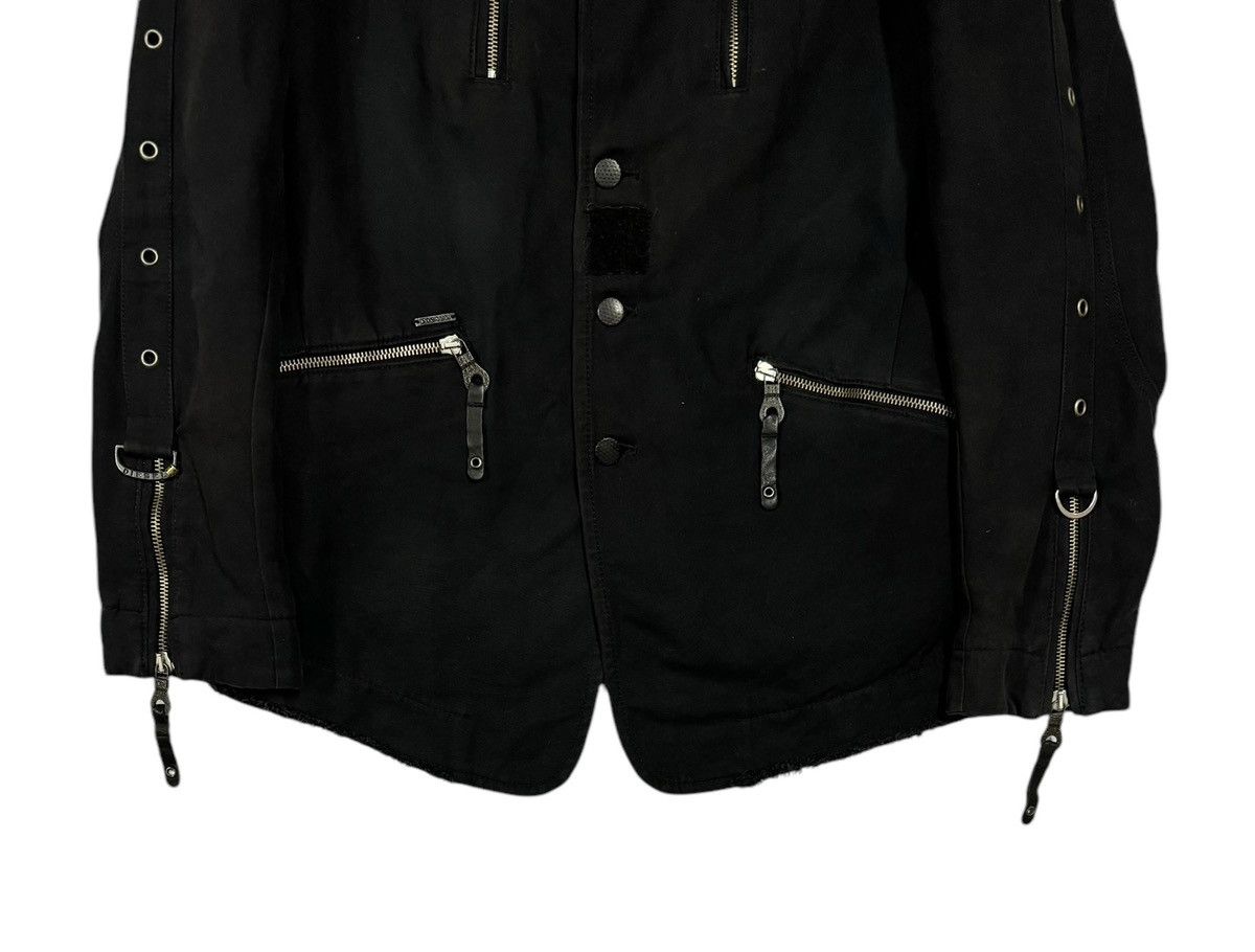Diesel × Diesel Black Gold Diesel Bondage Black Blazer Jacket Multipocket Size 40R - 4 Thumbnail