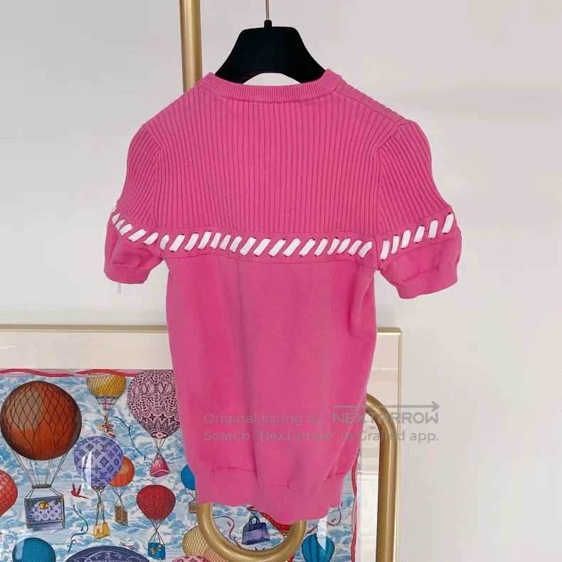 Fendi Fendi Pink Knit Top Size XXS / US 00 / IT 34 - 2 Thumbnail