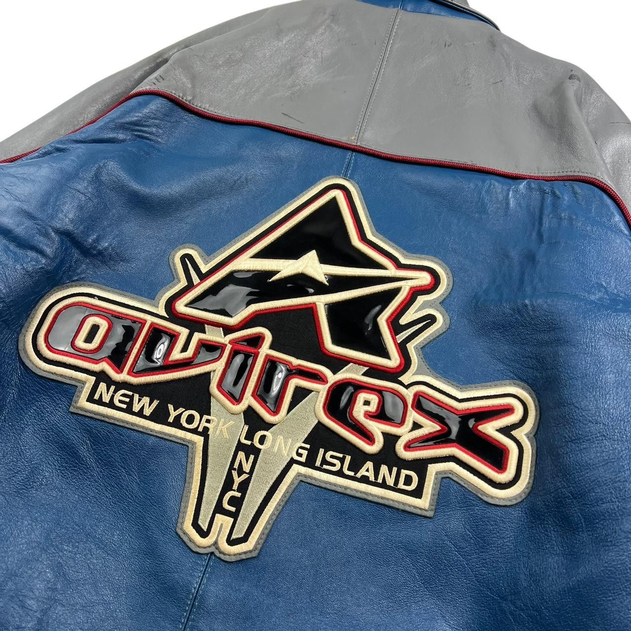 Avirex Vintage Avirex New York Long Island NYC Leather Jacket - XXL Size US XXL / EU 58 / 5 - 4 Thumbnail