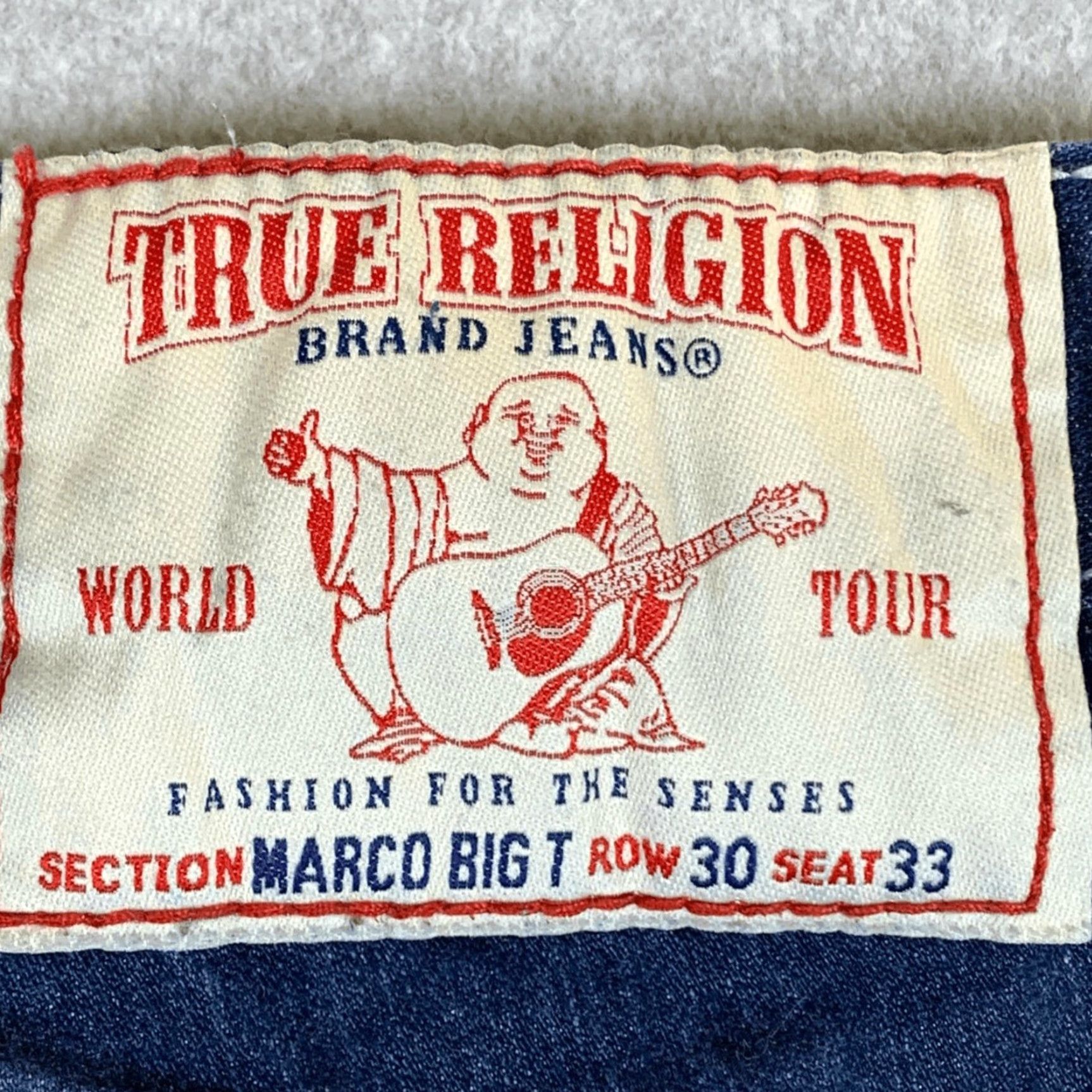 True Religion VINTAGE True Religion Jeans Blue Marco Big T 30x33 Western Pocket Flap Mens Jeans Blue 30x33 Mens Jeans Straight 30x33 Mens Size US 30 / EU 46 - 7 Thumbnail
