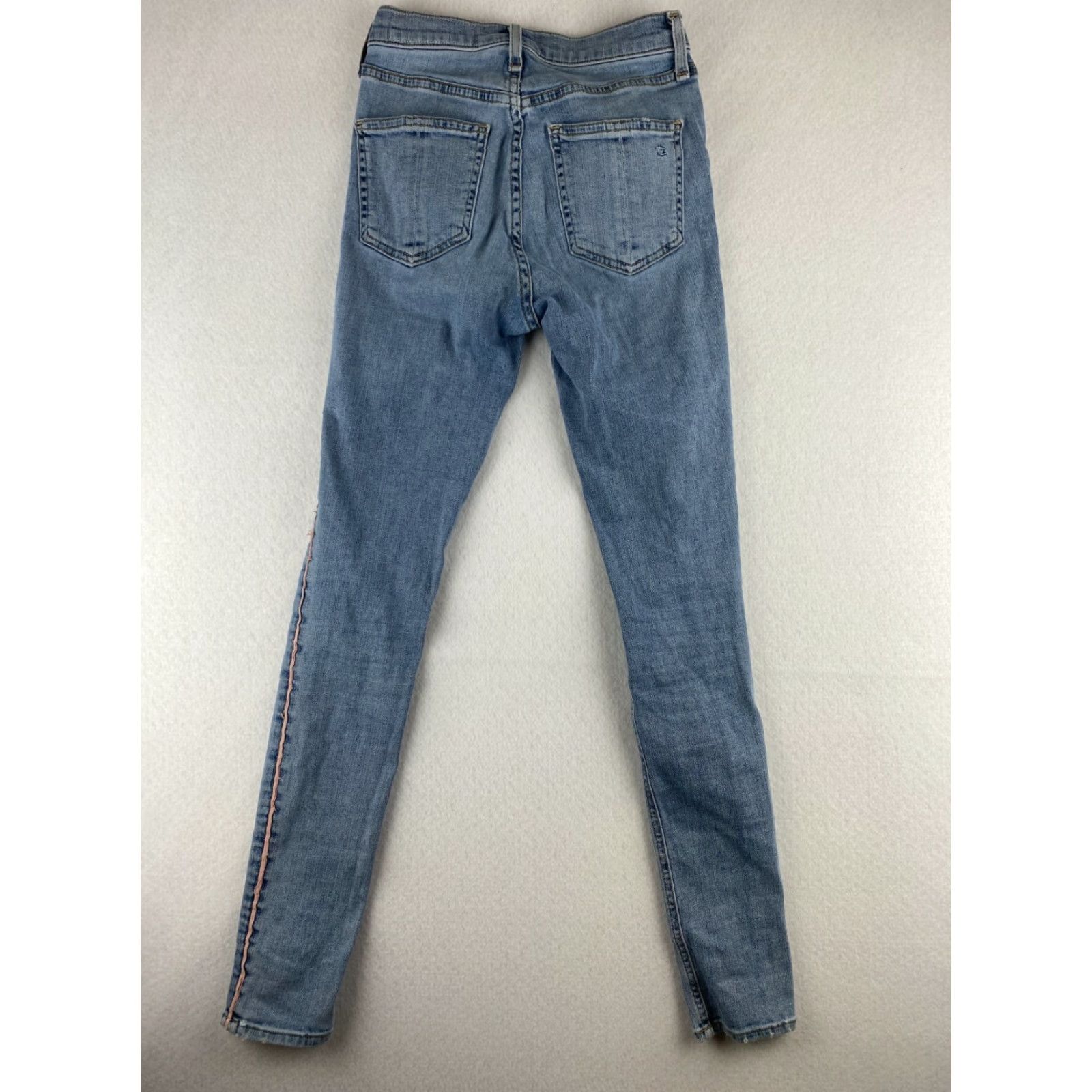 Rag & Bone Rag & Bone High Rise Skinny Jeans Womens 24 Blue Denim USA Made Distressed Jeans Women 24 Blue Distressed Denim Modern 90s Mens? Size 42" / US 20 - 7 Thumbnail