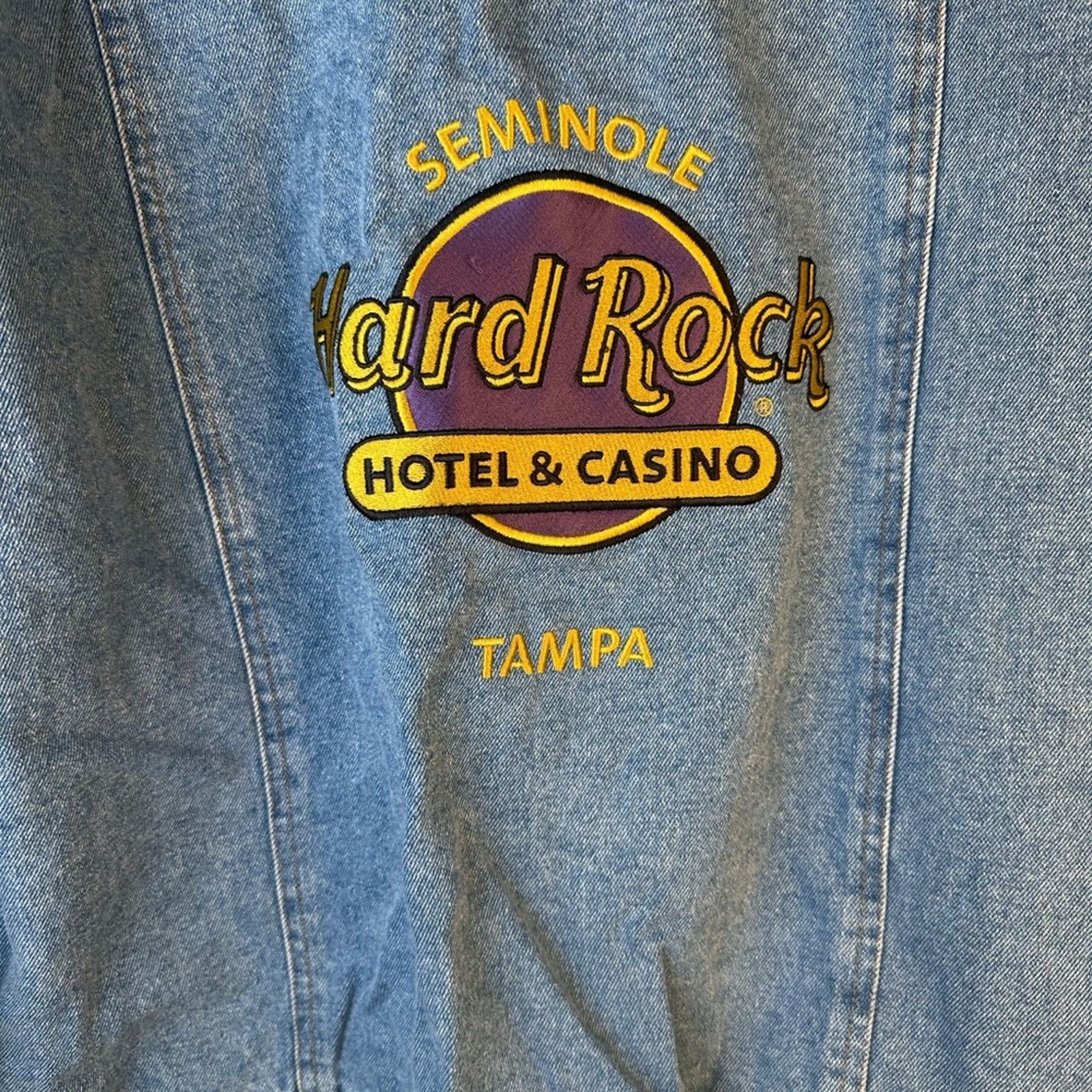 Hard Rock Cafe Hard Rock Motel & Casino Jean Jacket Size US L / EU 52-54 / 3 - 4 Thumbnail