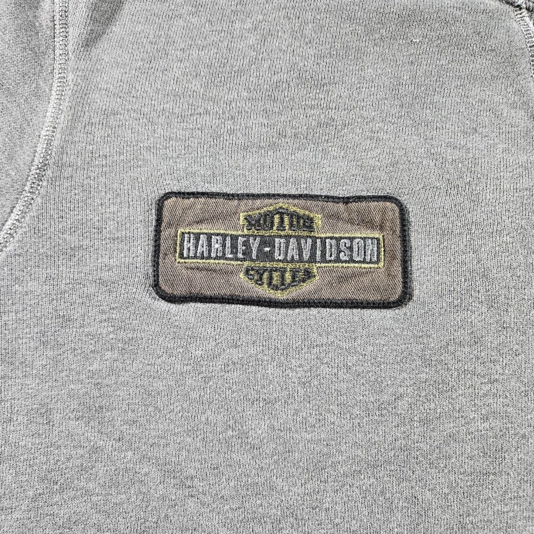Harley Davidson Harley-Davidson Sweatshirt Mens XL Gray Fleece Crewneck Eagle Motorcycle Biker Graphic Print Embroidered Logo Crew Neck Long Sleeve Pullover Size US XL / EU 56 / 4 - 2 Thumbnail