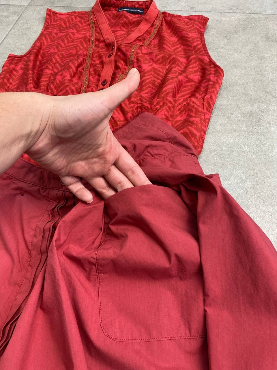 Marithe + Francois Girbaud Marithe + Francois Girbaud Vestsareety Gibrid Blouse Dress Size S / US 4 / IT 40 - 15 Thumbnail