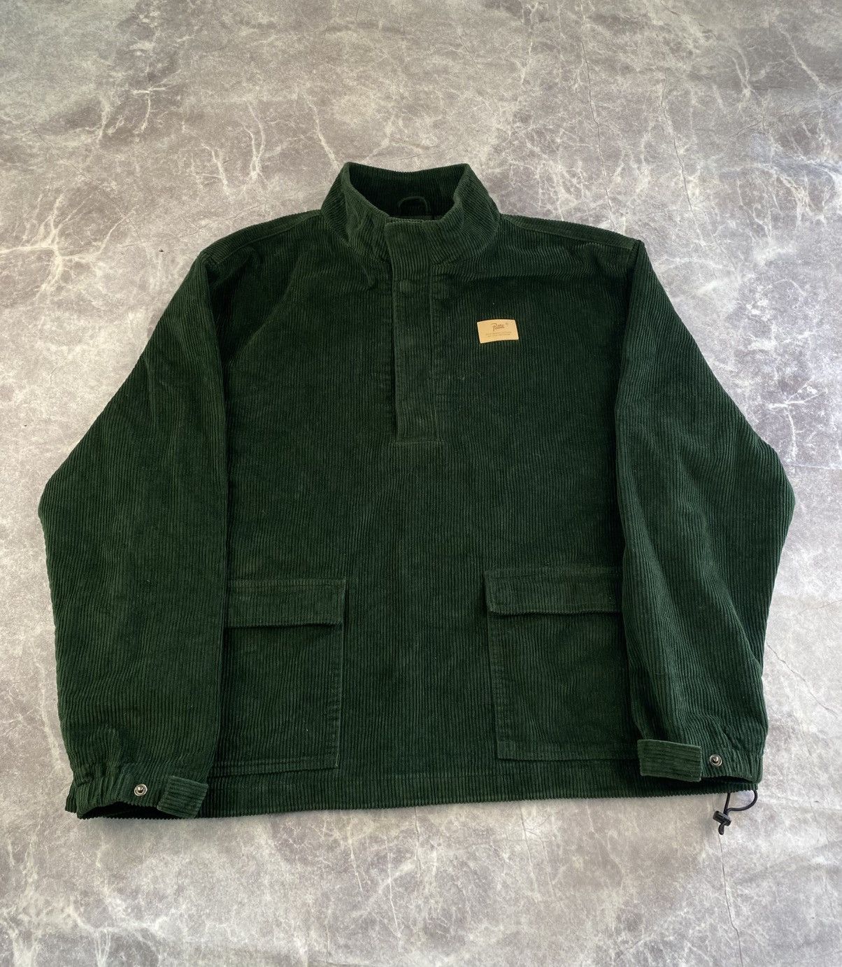 Patta Patta Green Corduroy Jacket with Two Front Pocket Size: L Size US L / EU 52-54 / 3 - 1 Thumbnail