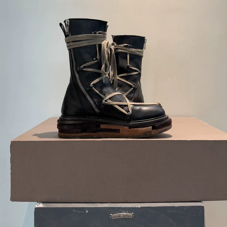 Rick Owens rick owens Main line high-top building block sole five-awn Size US 8 / EU 41 - 3 Thumbnail