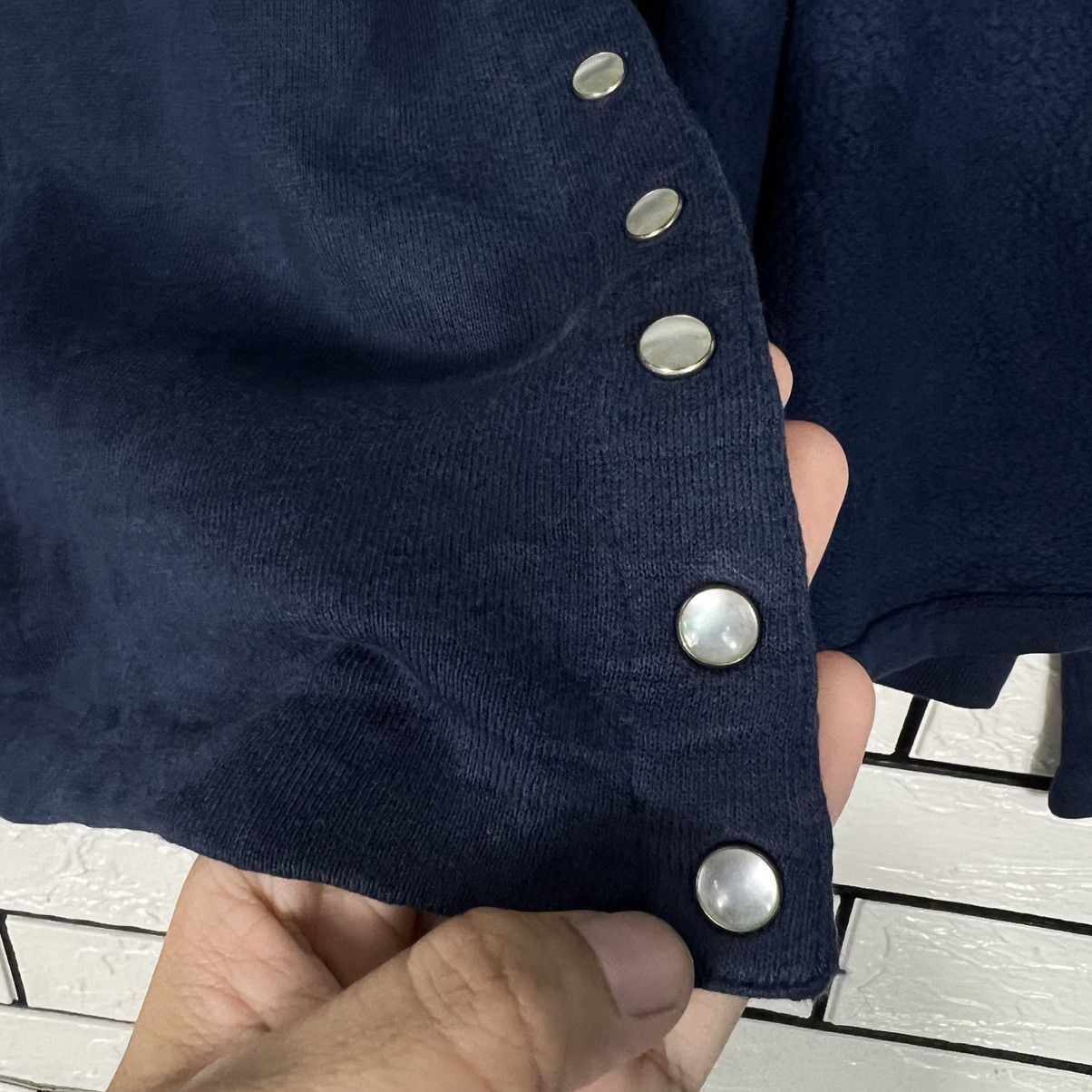 agnes b. Vintage 90's agnes b. Snap Button Cardigan Jacket #4031-C183 Size US S / EU 44-46 / 1 - 10 Thumbnail