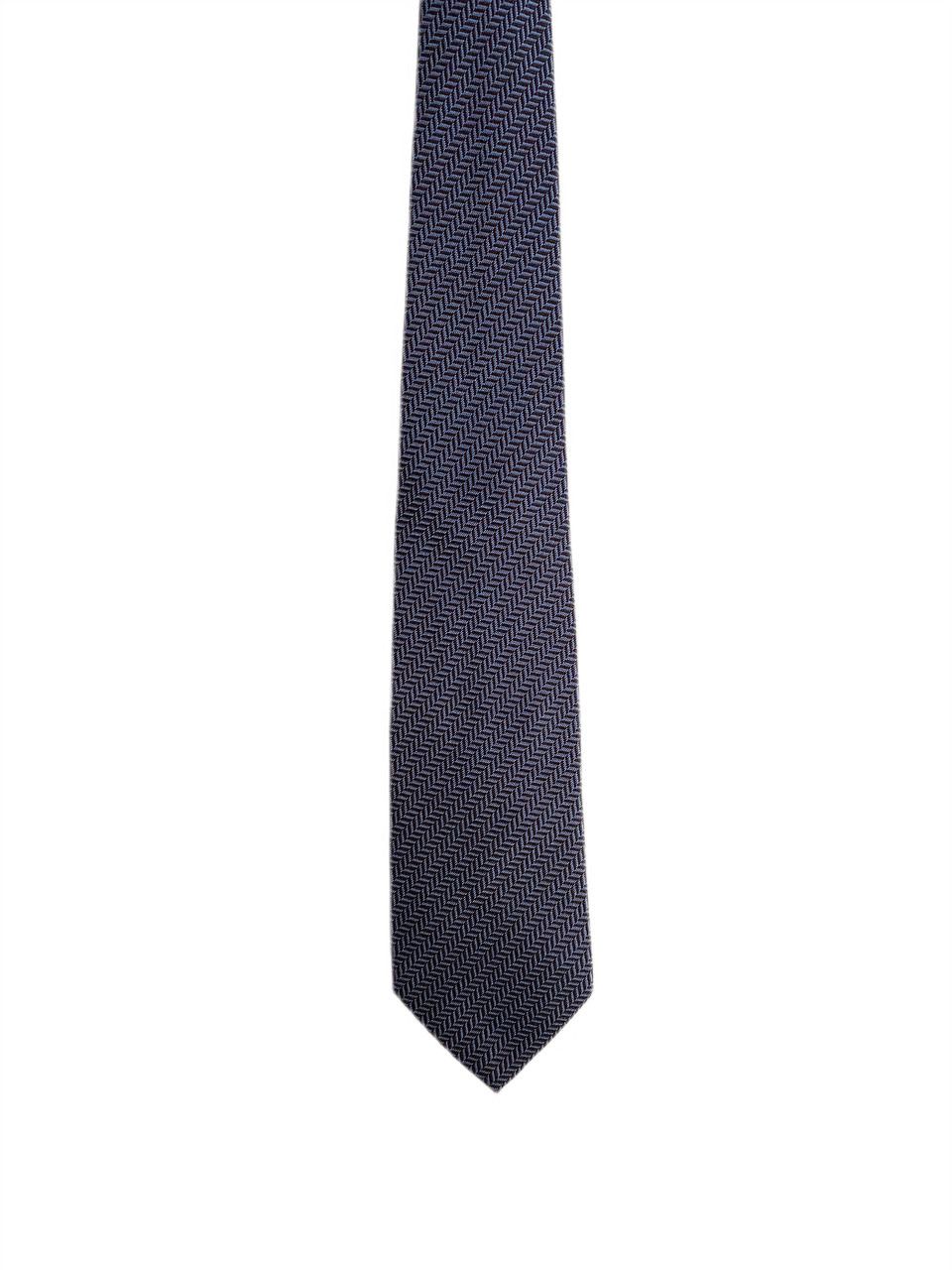 Balenciaga Balenciaga BB Graphic ZigZag Classic Casual Silk Tie Vintage Size ONE SIZE - 2 Thumbnail