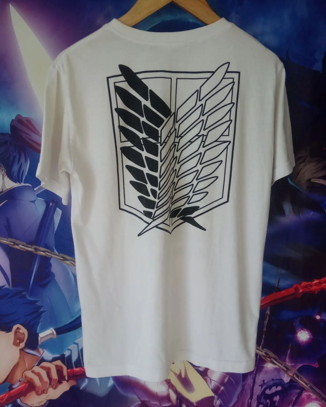 Anime × Japanese Brand × Universal Studios Attack on Titan Eren and Levi Art Official Anime Tees Size US M / EU 48-50 / 2 - 4 Thumbnail