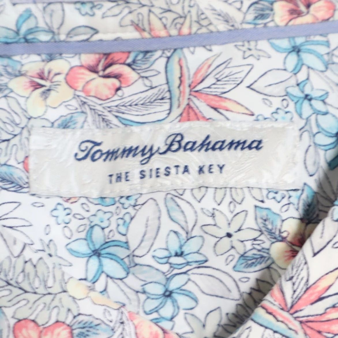 Tommy Bahama Tommy Bahama Shirt Siesta Key Nylon Floral Long Sleeve Button Up White XL Mens Size US XL / EU 56 / 4 - 5 Thumbnail