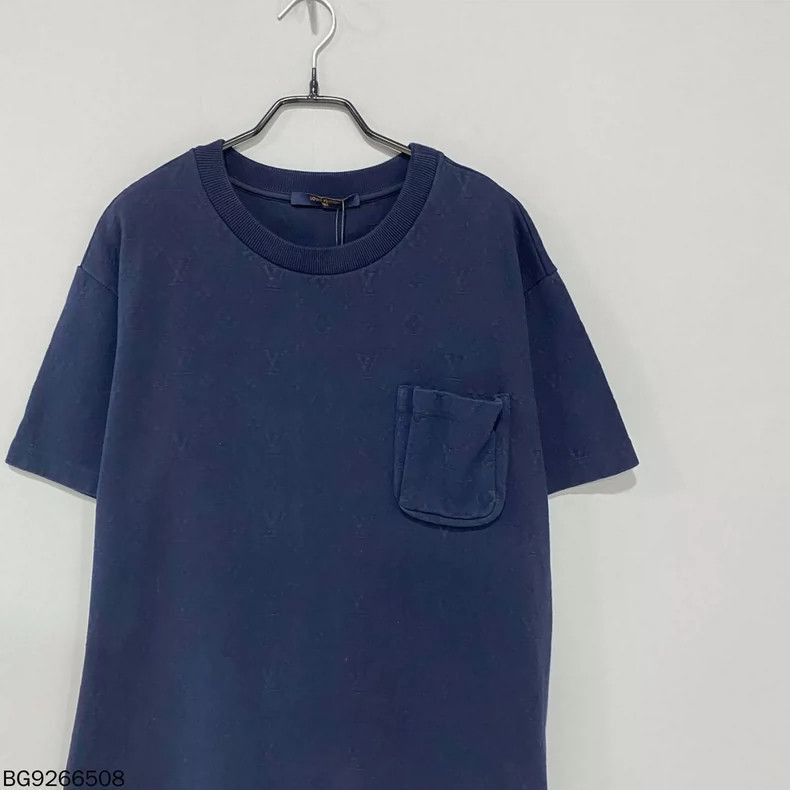 Louis Vuitton Louis Vuitton Blue Subtle Pattern All-over Print Short-slee Size M / US 6-8 / IT 42-44 - 2 Thumbnail