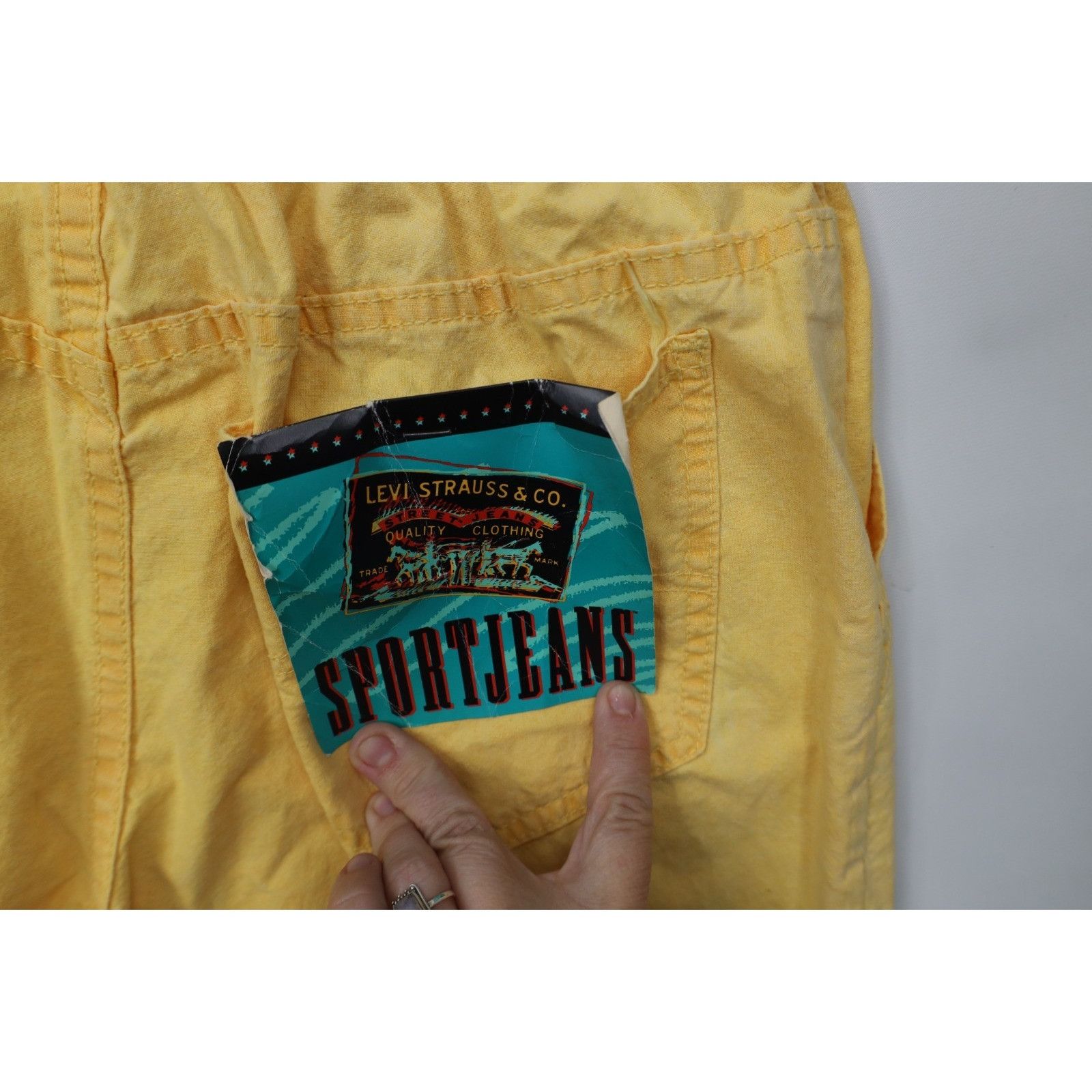Levi's Deadstock Vintage 80s Levis Sport Jeans Pigment Dye Pants Size US 36 / EU 52 - 16 Thumbnail