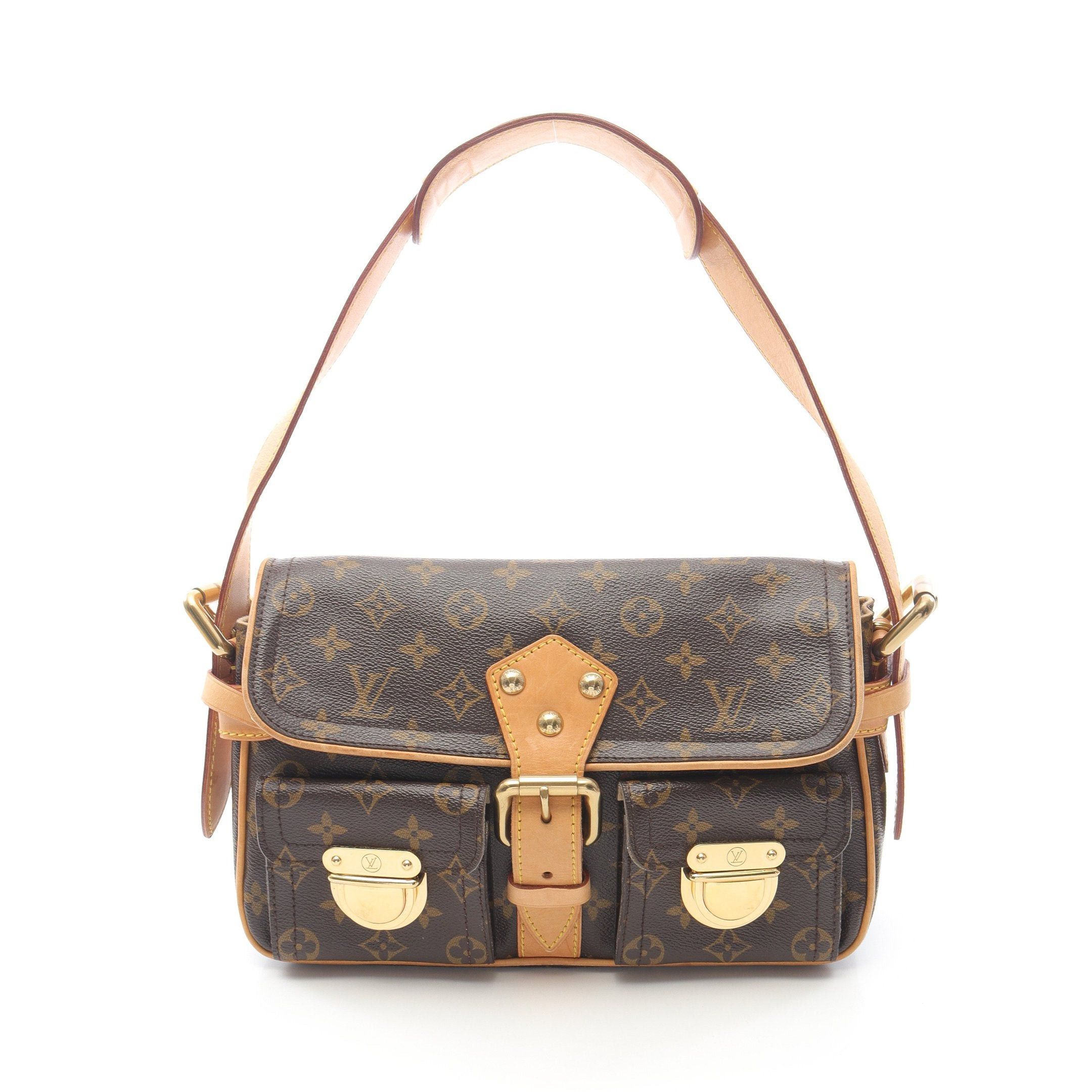 Louis Vuitton Louis Vuitton Hudson Pm Monogram Shoulder Bag Leather Brown Size ONE SIZE - 1 Thumbnail
