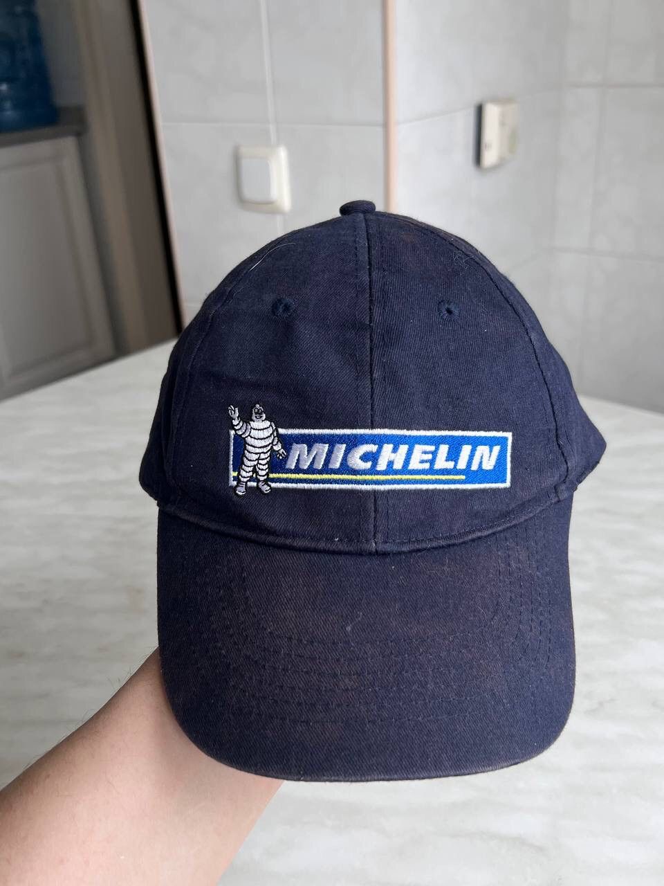 Vintage Vintage Michelin Racing Cap 00s Navy Blue Fade Y2K Cars Auto Size ONE SIZE - 2 Thumbnail