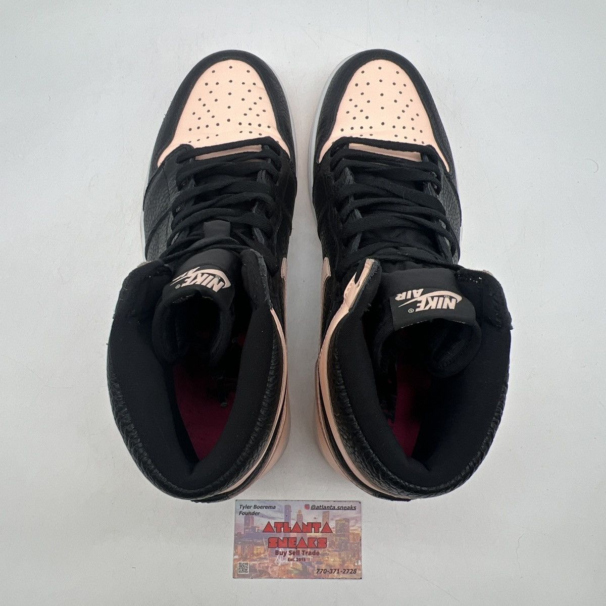 Nike Air Jordan 1 high crimson tint Size US 12.5 / EU 45-46 - 6 Thumbnail