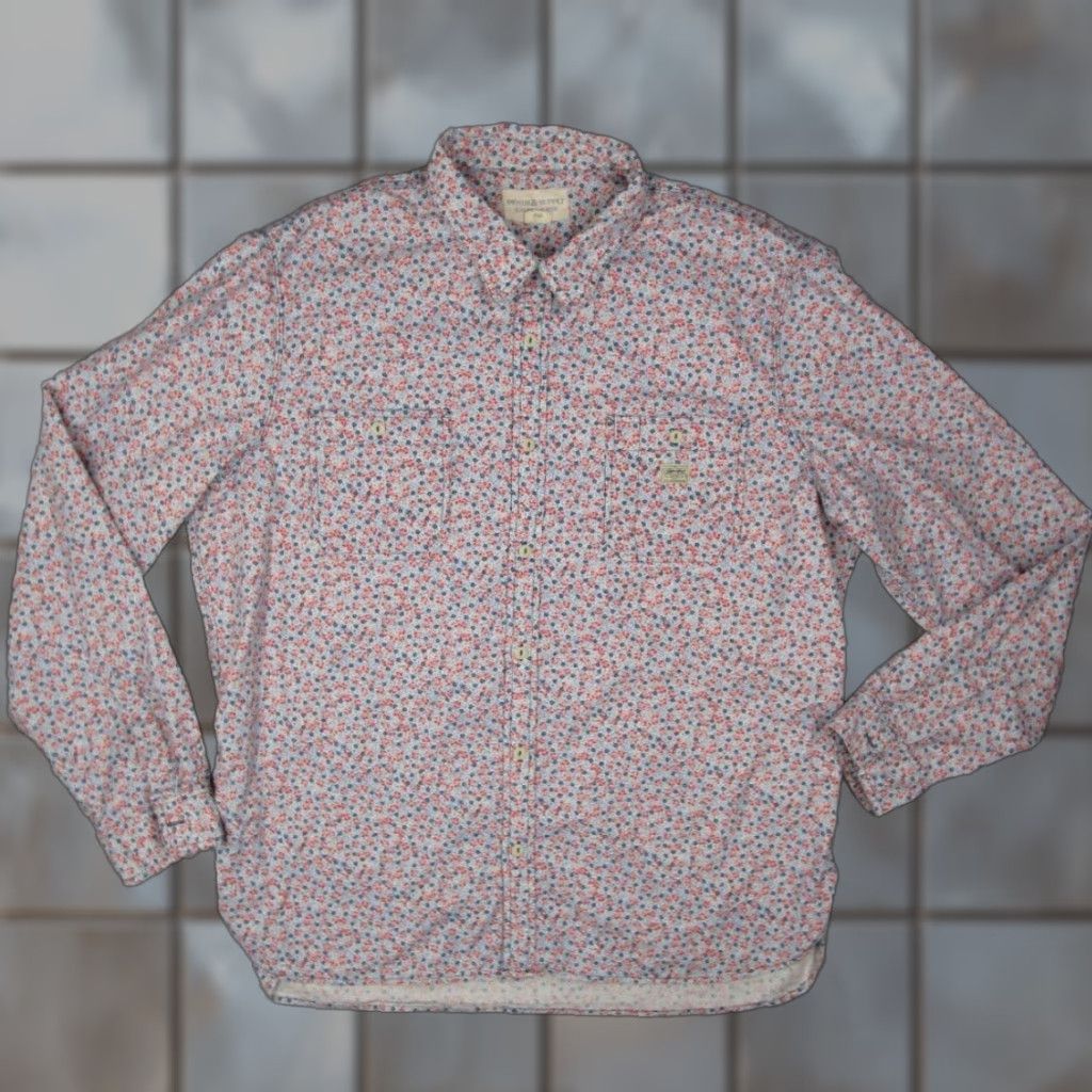 Ralph Lauren Ralph Lauren Denim & Supply Shirt Mens 2XL Button Up Red Floral Long Sleeve Casual Work Size US XXL / EU 58 / 5 - 1 Thumbnail