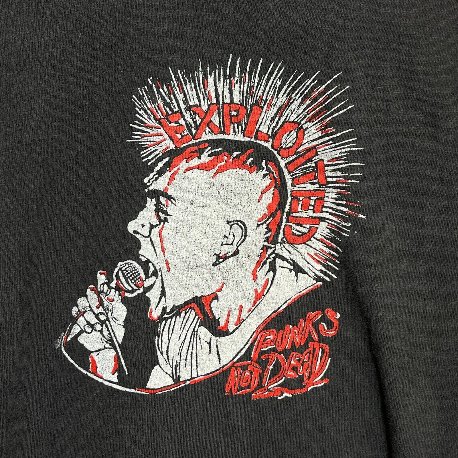 Vintage Vintage 80s The Exploited Punks Not Dead T-shirt S Size US S / EU 44-46 / 1 - 2 Thumbnail