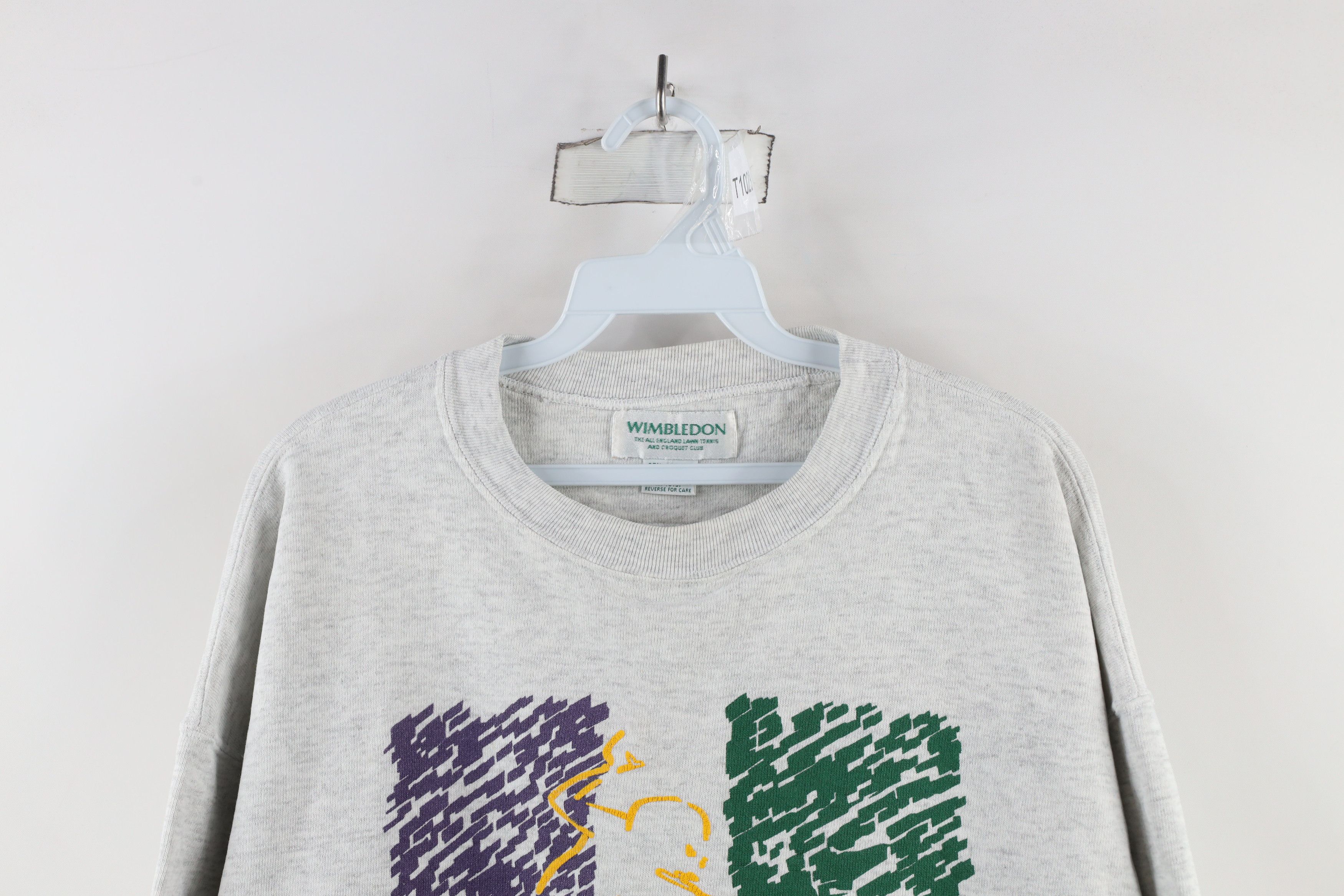 Vintage Vintage 90s Spell Out Wimbledon Tennis Crewneck Sweatshirt Size US L / EU 52-54 / 3 - 2 Thumbnail