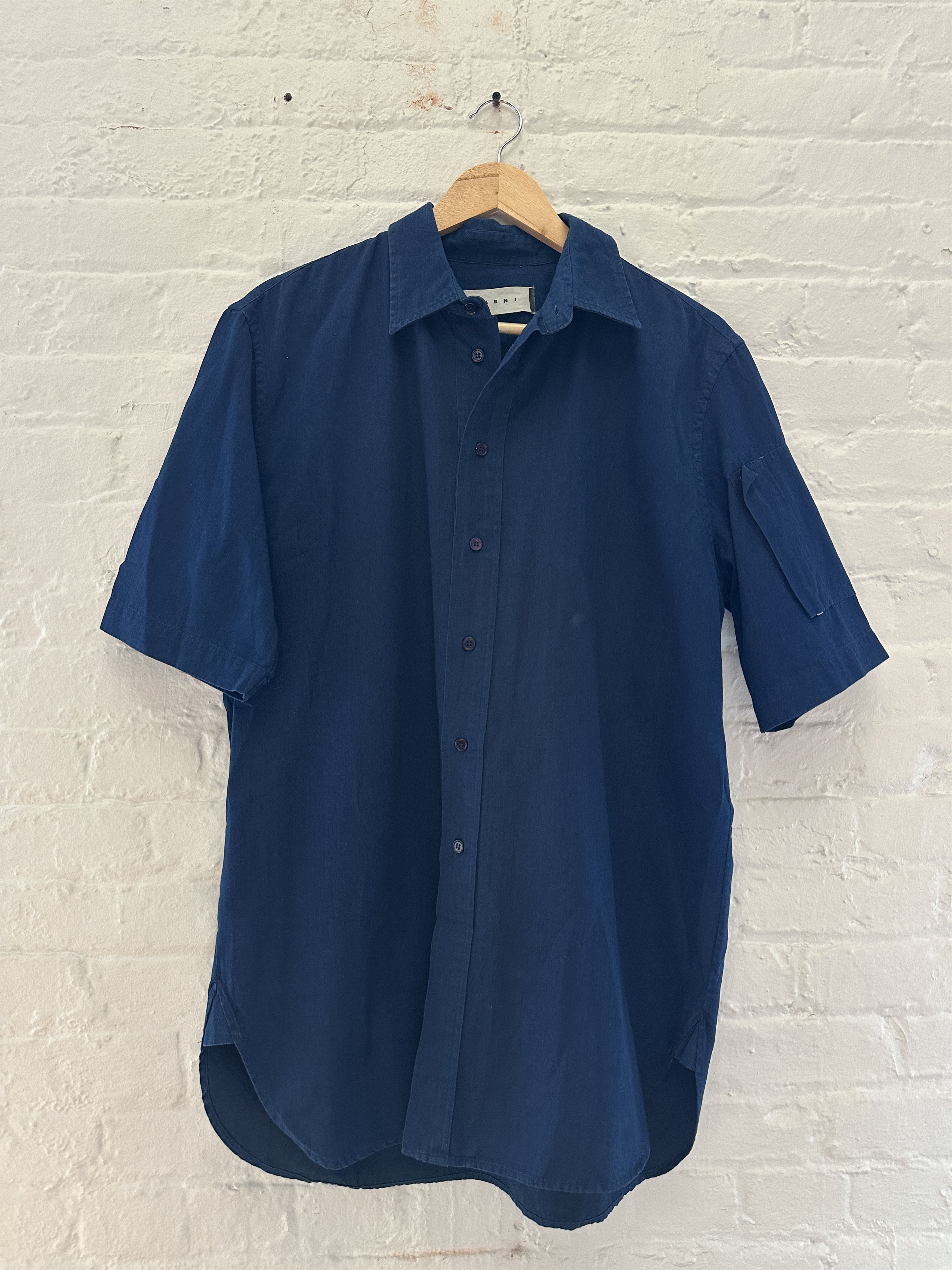 Marni Marni Short Sleeve Utility Button Up Shirt Size US M / EU 48-50 / 2 - 1 Thumbnail