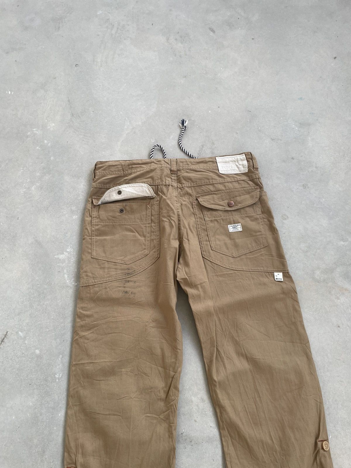 Japanese Brand NAVY ORGABITS ARMY STYLE PANT Size US 37 - 9 Thumbnail