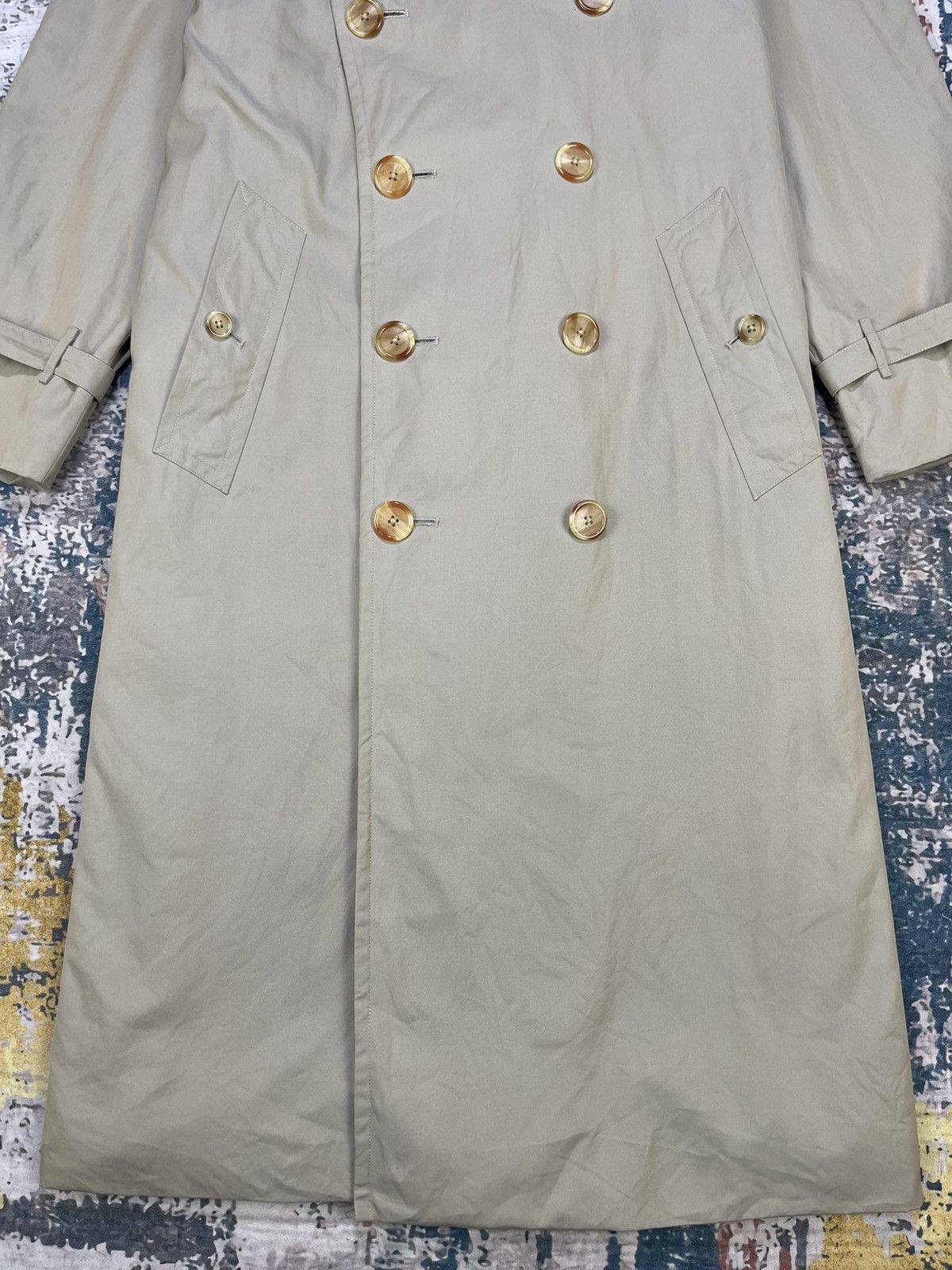 Burberry Vtg Burberry London Nova Check Double Layer Trench Coats Size US L / EU 52-54 / 3 - 5 Thumbnail