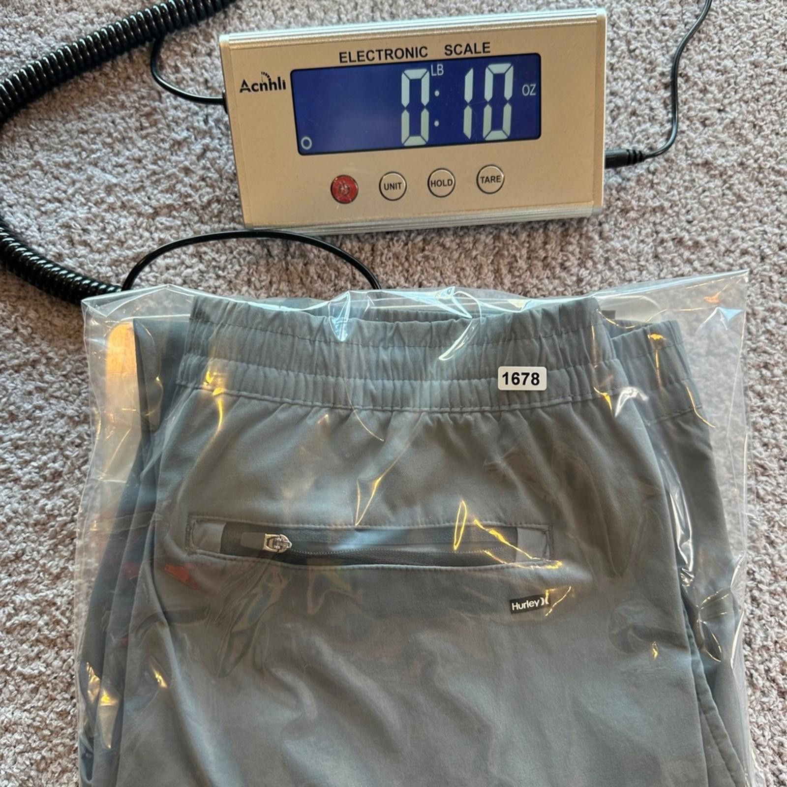 Hurley Hurley Mens Track Pants Joggers L Gray Zip Pockets Athletic Size US 34 / EU 50 - 9 Thumbnail