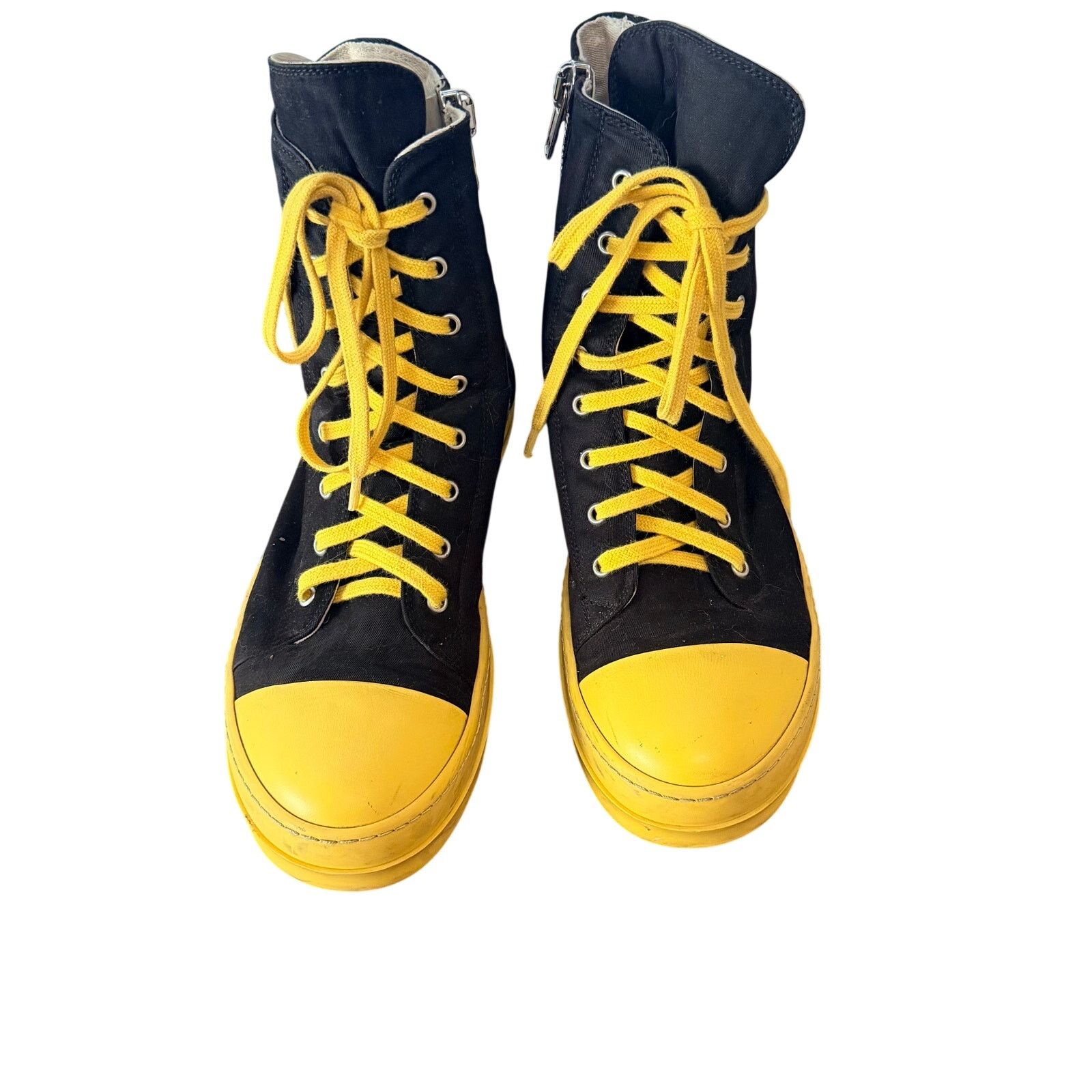 Rick Owens × Rick Owens Drkshdw *NEW* BLACK JUMBO LACE HIGH