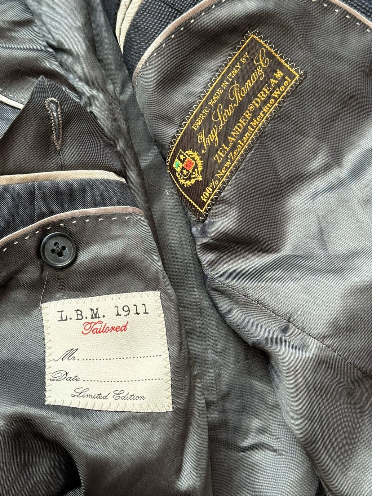 L.B.M. 1911 × Luigi Bianchi L.B.M. 1911 ing Loro Piana 48S8 suit blazer button up pant Size 48S - 10 Thumbnail
