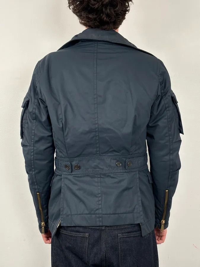 Dsquared2 AW2007 Dsquared2 Navy Asymmetrical Cargo Zip Jacket Size US M / EU 48-50 / 2 - 4 Thumbnail