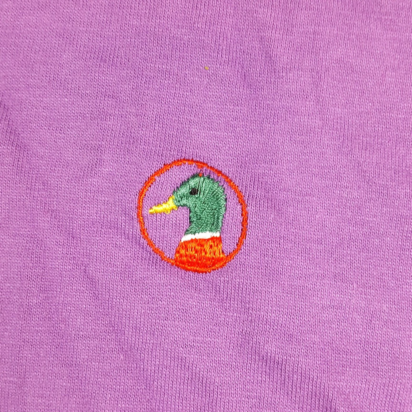 Vintage VINTAGE Duck Head Skater Tee Mens L Purple 90s Grunge T Shirt Logo Embroidered Cotton Shirt Size US L / EU 52-54 / 3 - 3 Thumbnail