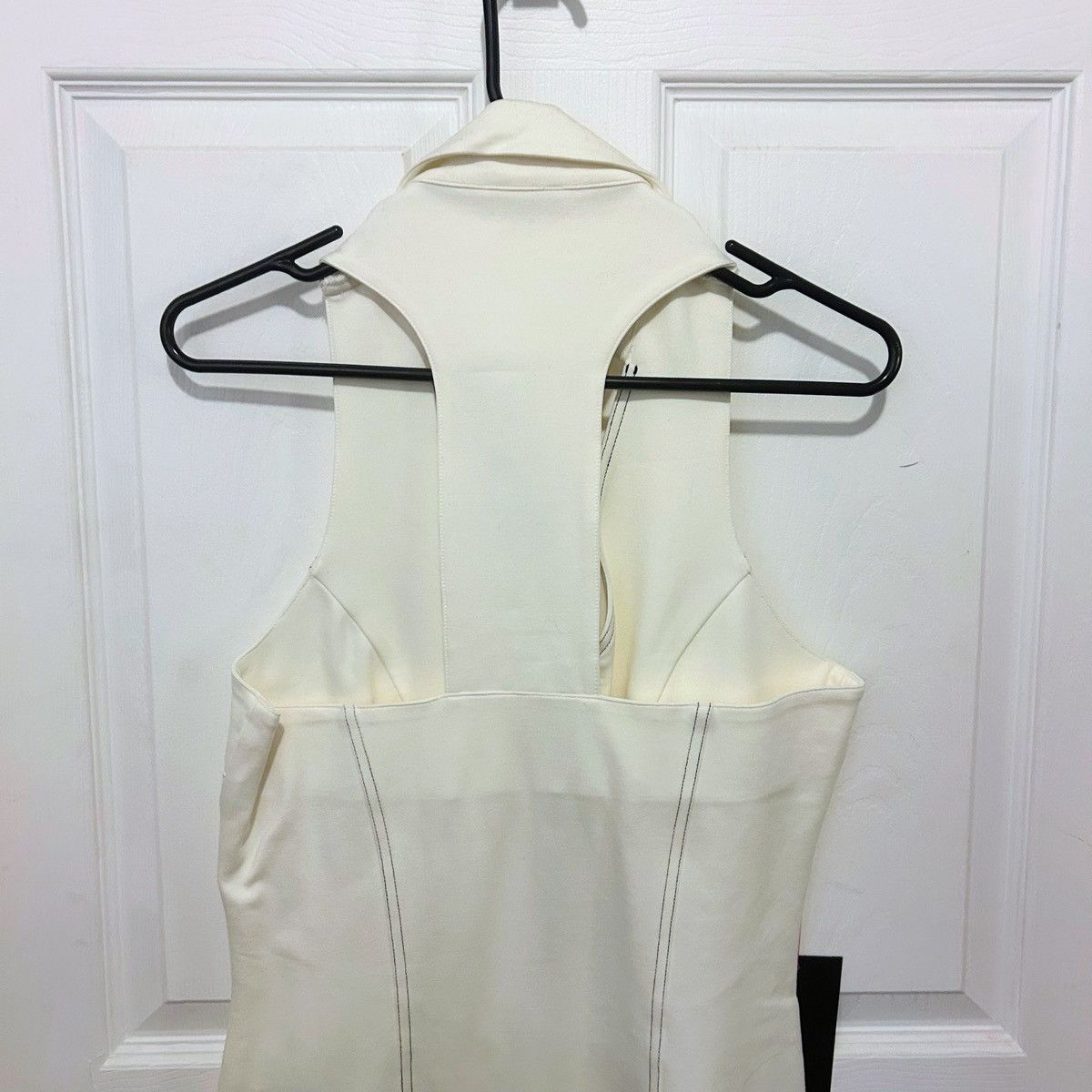 Bebe Bebe White Racerback Moto Mini Dress Medium M BNWT Size M / US 6-8 / IT 42-44 - 9 Thumbnail