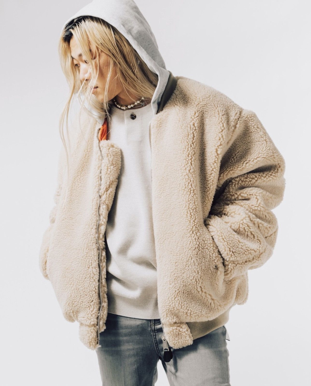 Fostex Garments Fostex x Nubian MA-1 Hooded Fleece Bomber Jacket Size US XL / EU 56 / 4 - 9 Thumbnail