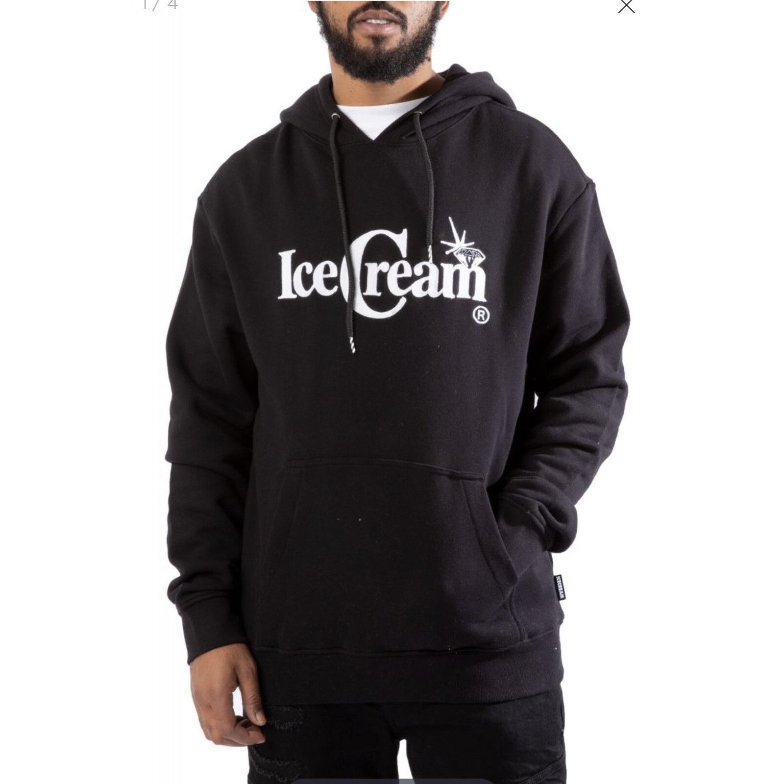 Icecream ICECREAM MAX HOODIE Black Size XXL BBC Embroidered ice cream Size US XXL / EU 58 / 5 - 5 Thumbnail