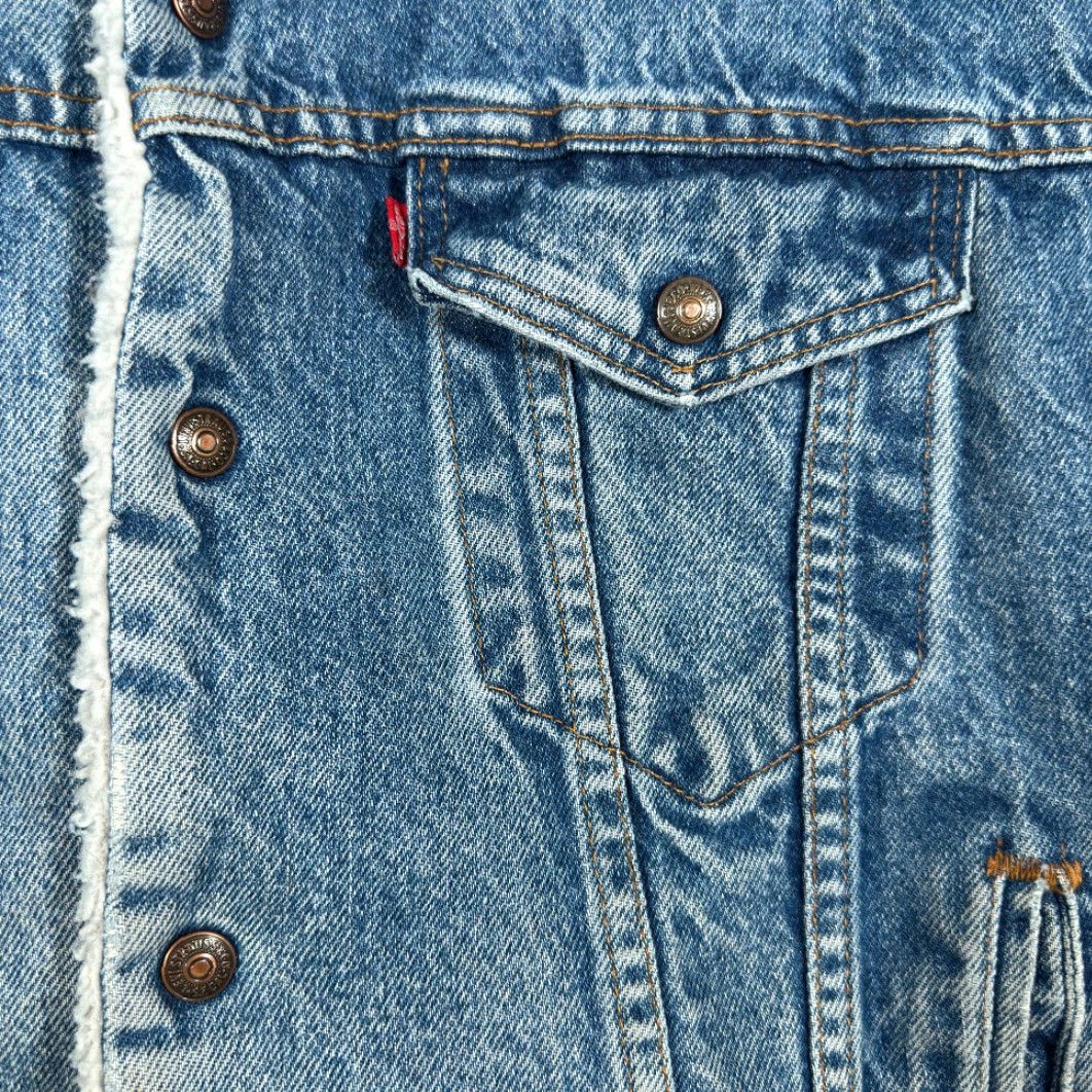 Levi's VINTAGE Levi's Jacket Denim Trucker USA Made Medium Blue Levi's Trucker 80s Mens Jacket Size US M / EU 48-50 / 2 - 6 Thumbnail