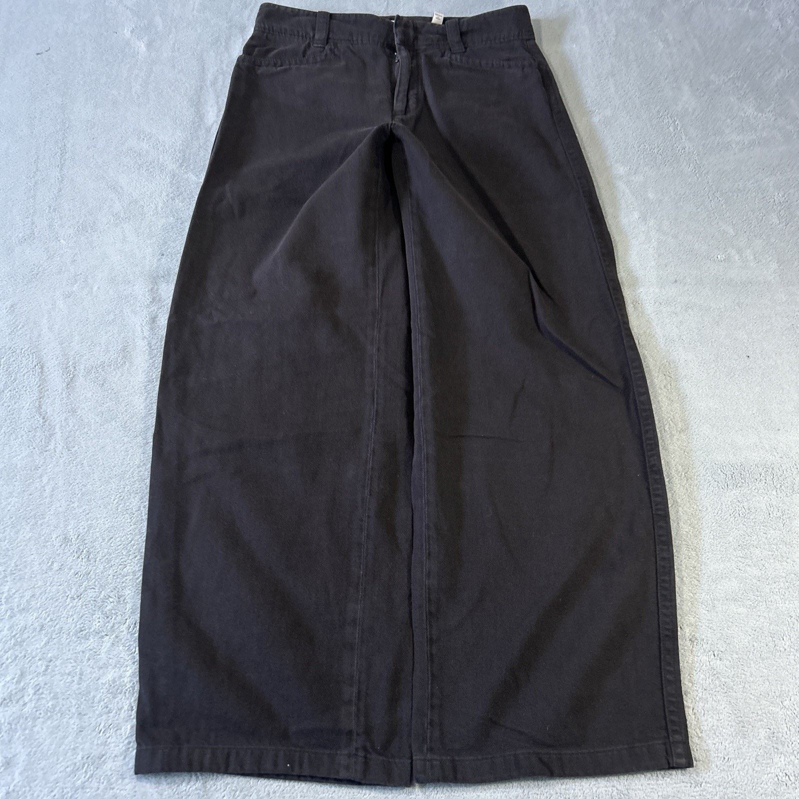Vince Beyond Baggy Linen Jeans Womens 4 29x28 Hamilton Wide Black Size 27" / US 4 / IT 40 - 4 Thumbnail